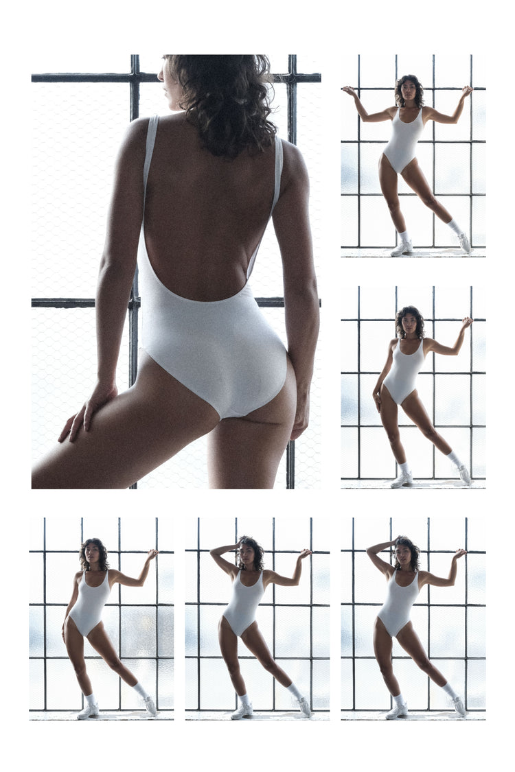 B111CF - Tank Scoop Back Bodysuit