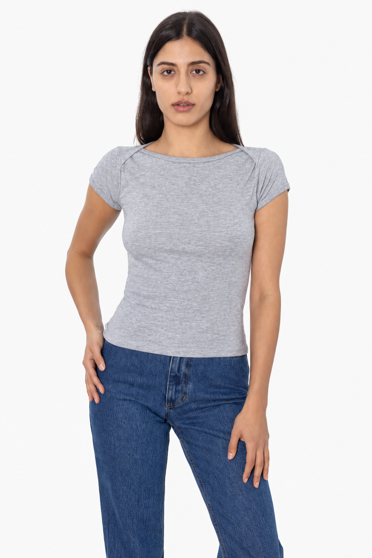 43050 - Baby Rib Lap Neck T-Shirt