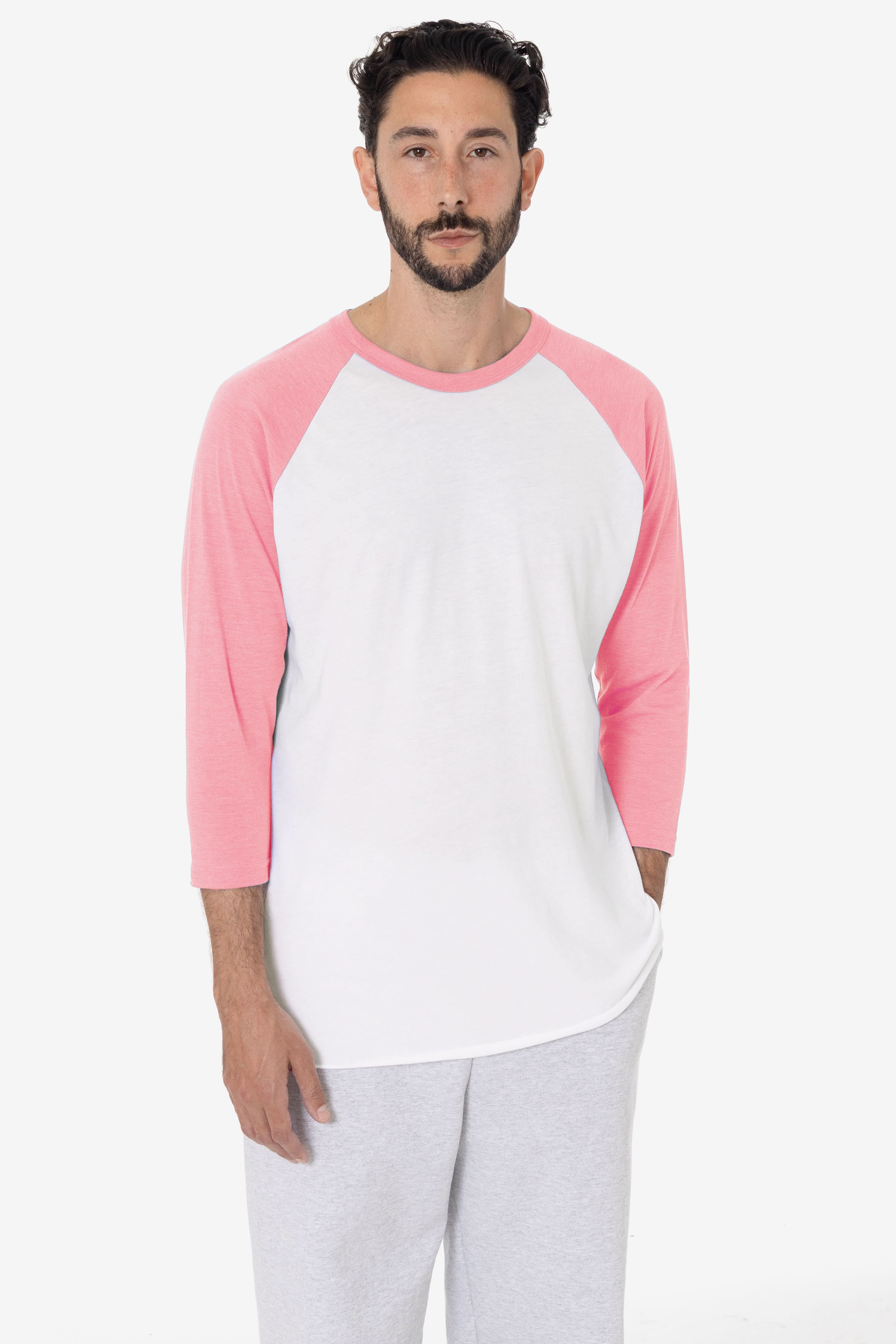 White/Neon Heather Pink
