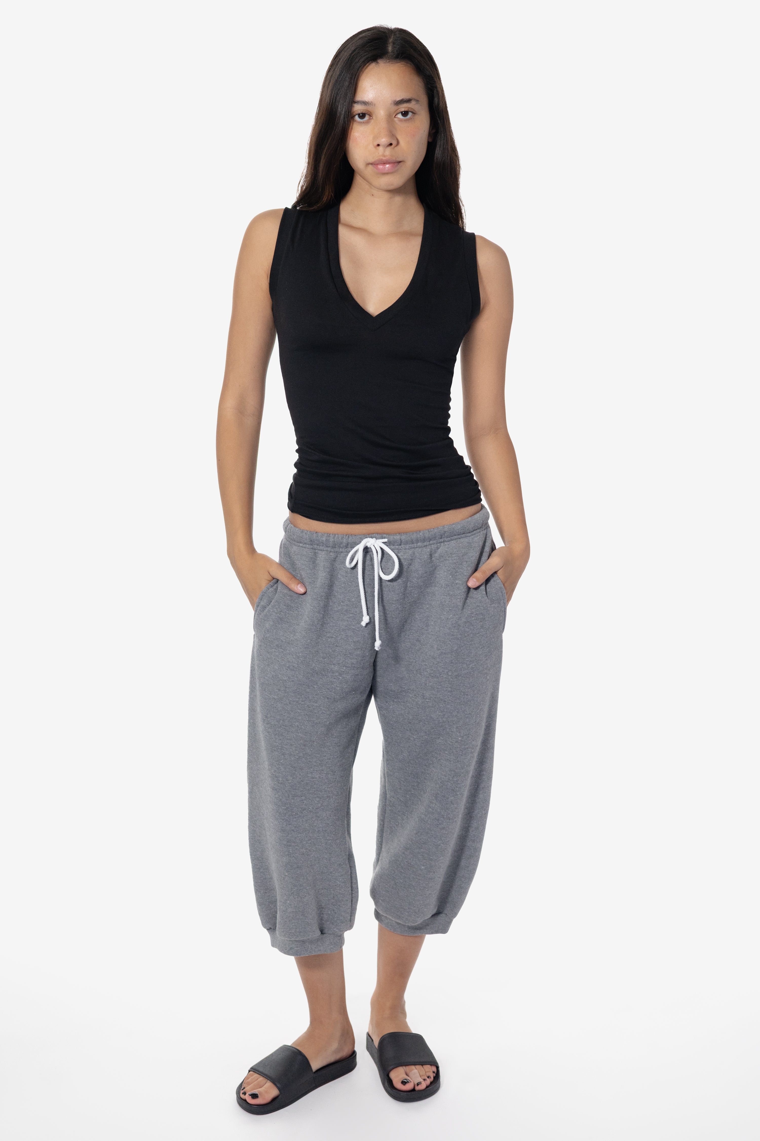 FLXTR346 - Tri-Blend Fleece Cropped Sweatpant – Los Angeles Apparel