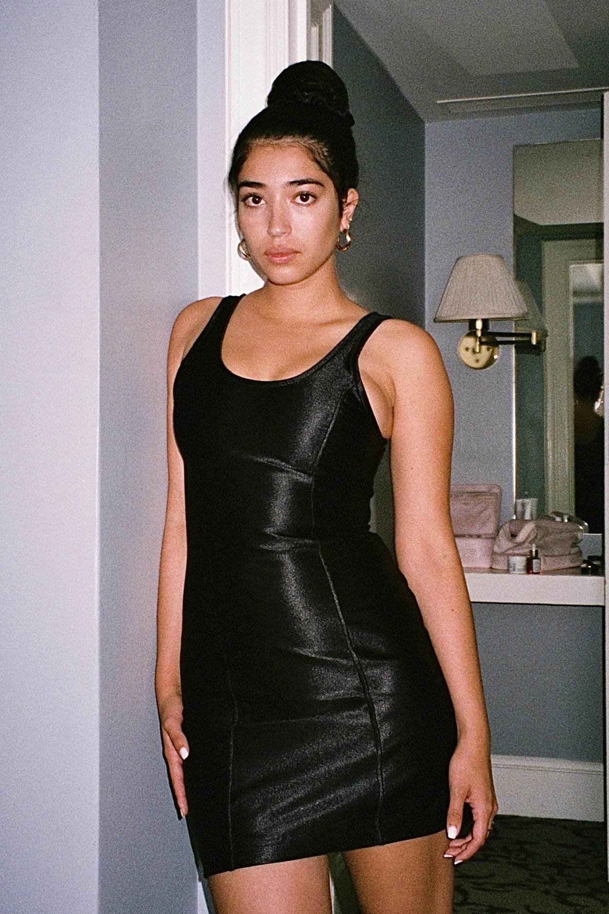 Los Angeles Apparel | The Disco Dress for Women in Black, Size Large Los Angeles Apparel | The Disco Dress for Women in Black, Size Large