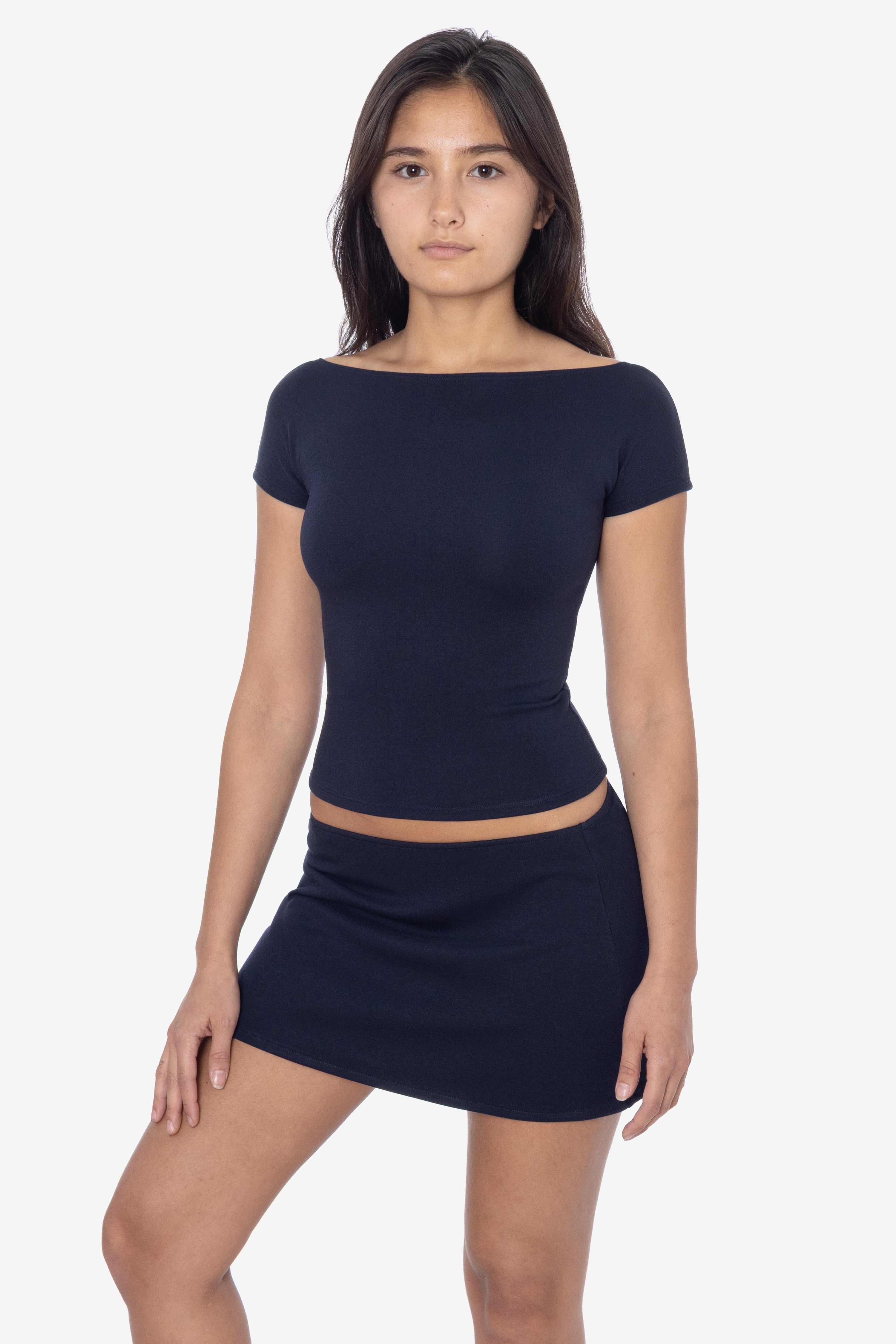 Los Angeles Apparel PON3443 - Ponte Scoopback Top