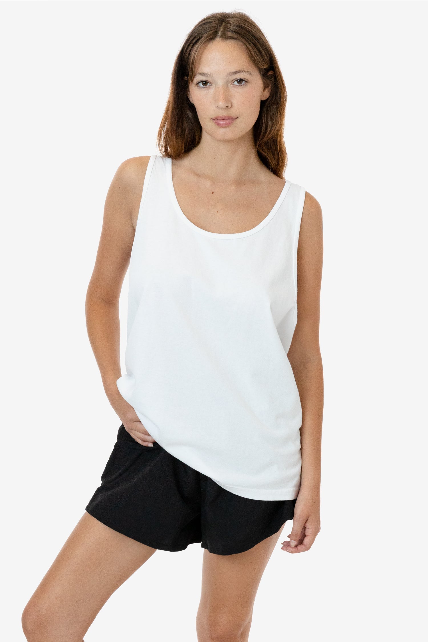 Made in L.A. Tank Top in White