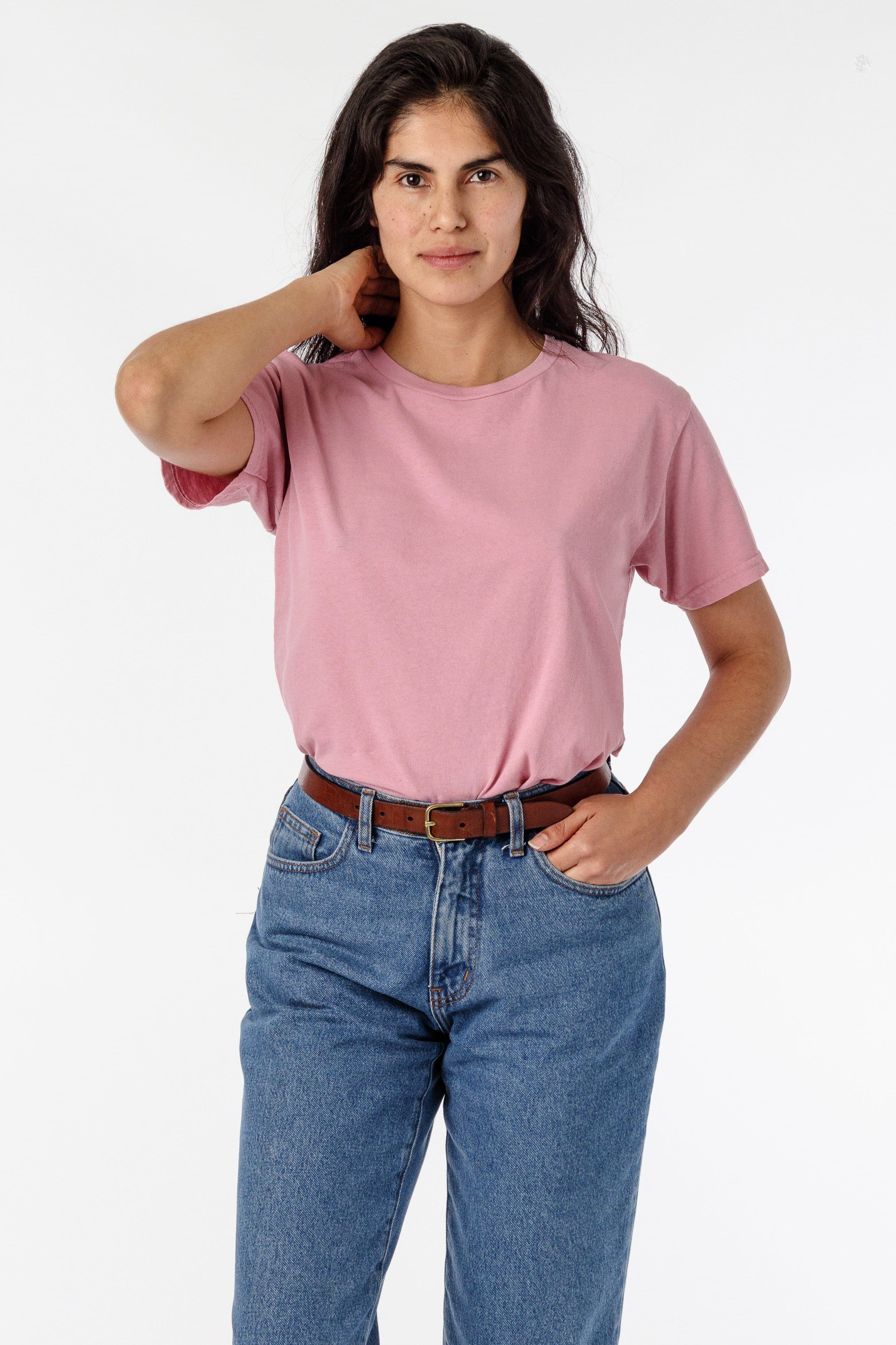 2802GD - Garment Dyed Short Sleeve Boyfriend Tee – Los Angeles Apparel