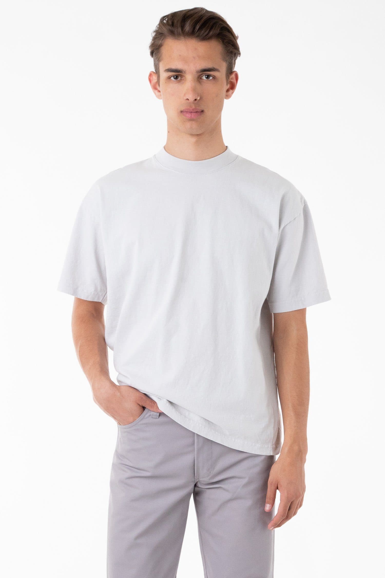 dødbringende Hvem deadline 1405GD - Short Sleeve Garment Dye Mockneck T-Shirt – Los Angeles Apparel
