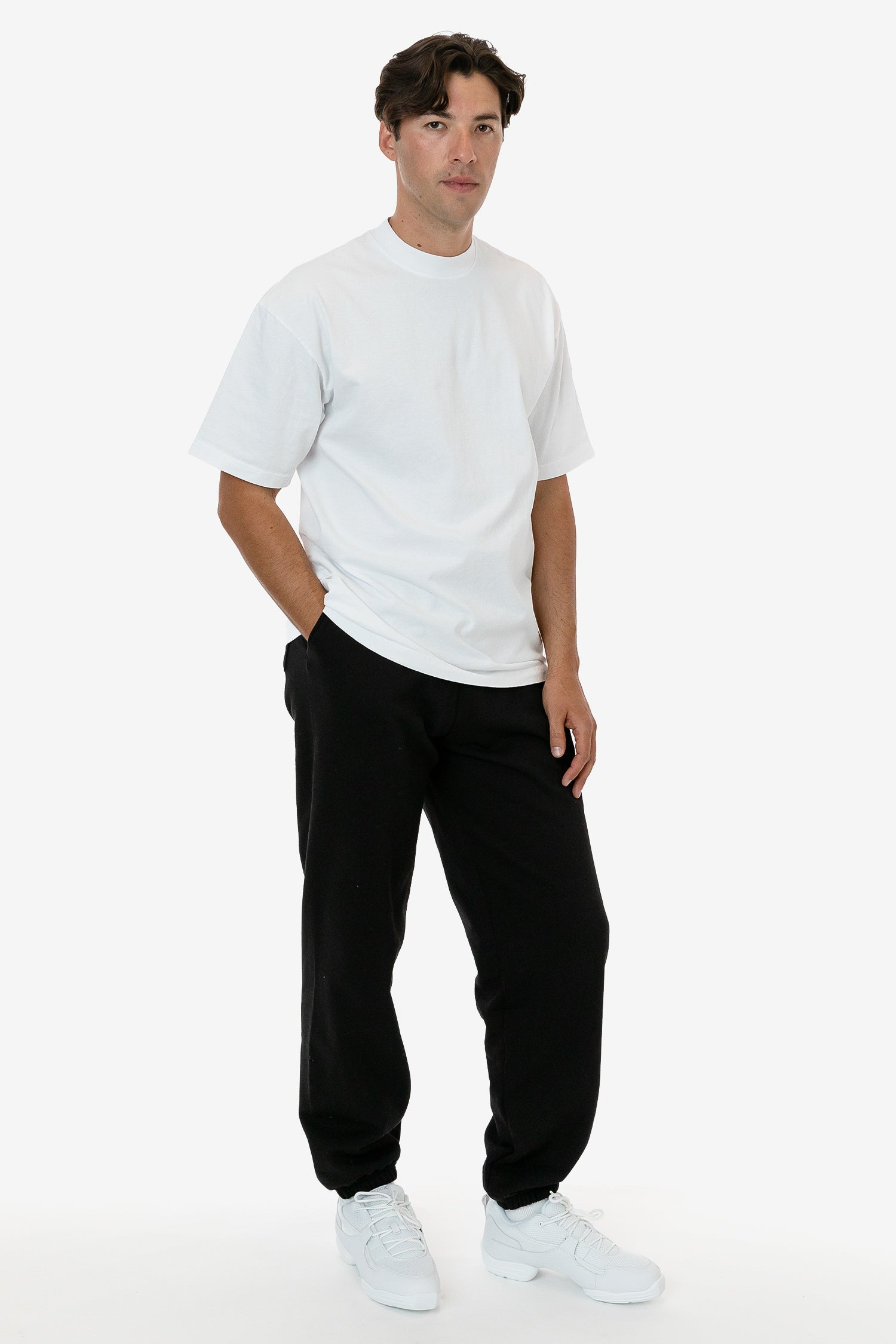 MWF1044 - 10 oz. Mid-Weight Poly Cotton Fleece Wide Sweatpant – Los Angeles  Apparel