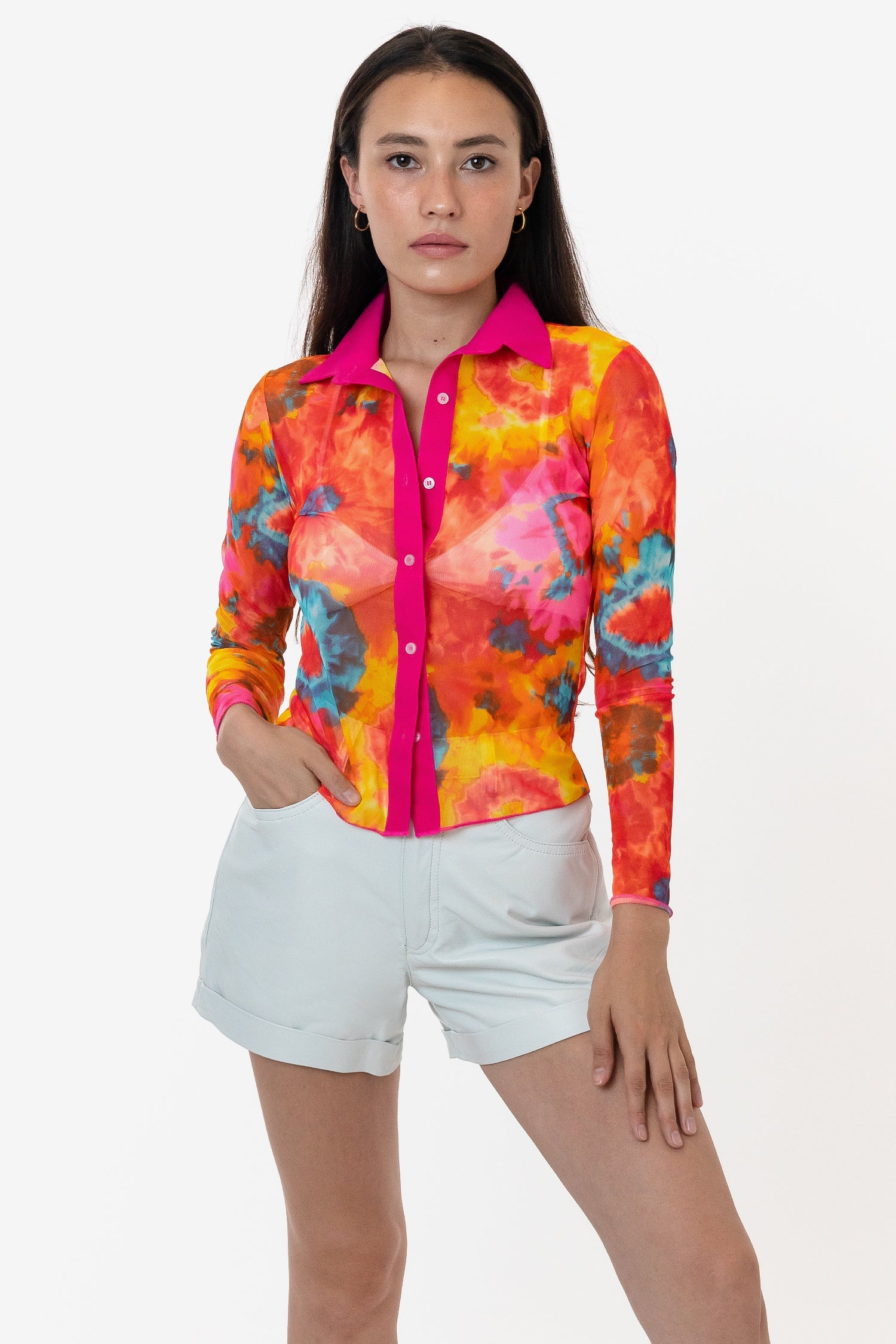 Orange Tie Dye Print