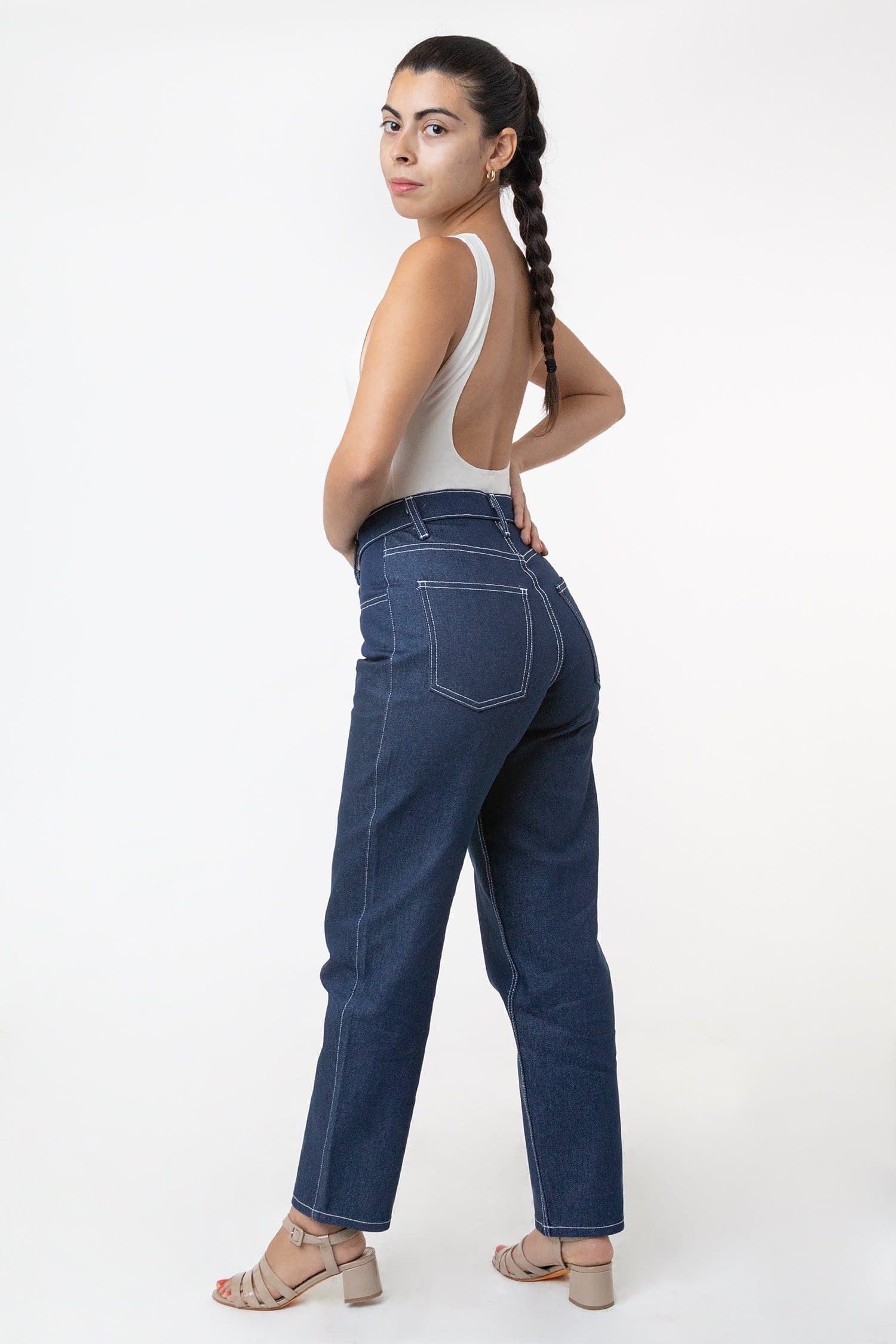 RDNW01 Raw Indigo Women's Relaxed Fit Jeans - Main Image