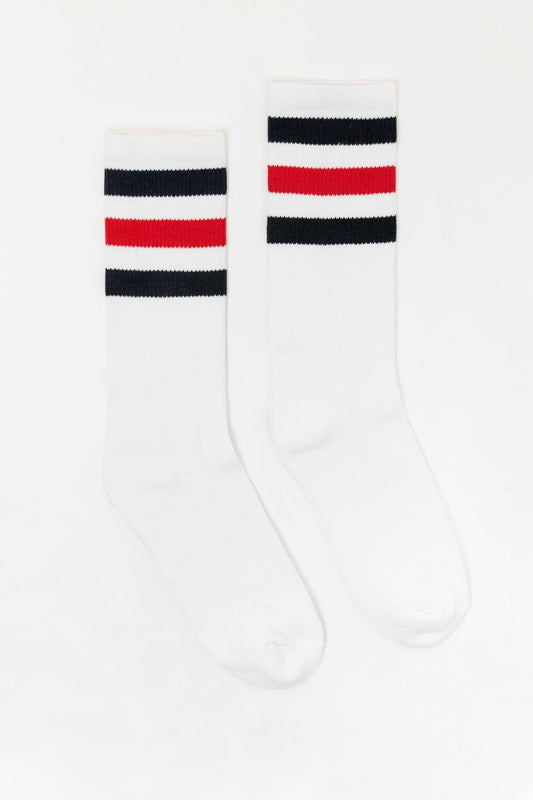 White/Navy Red Str
