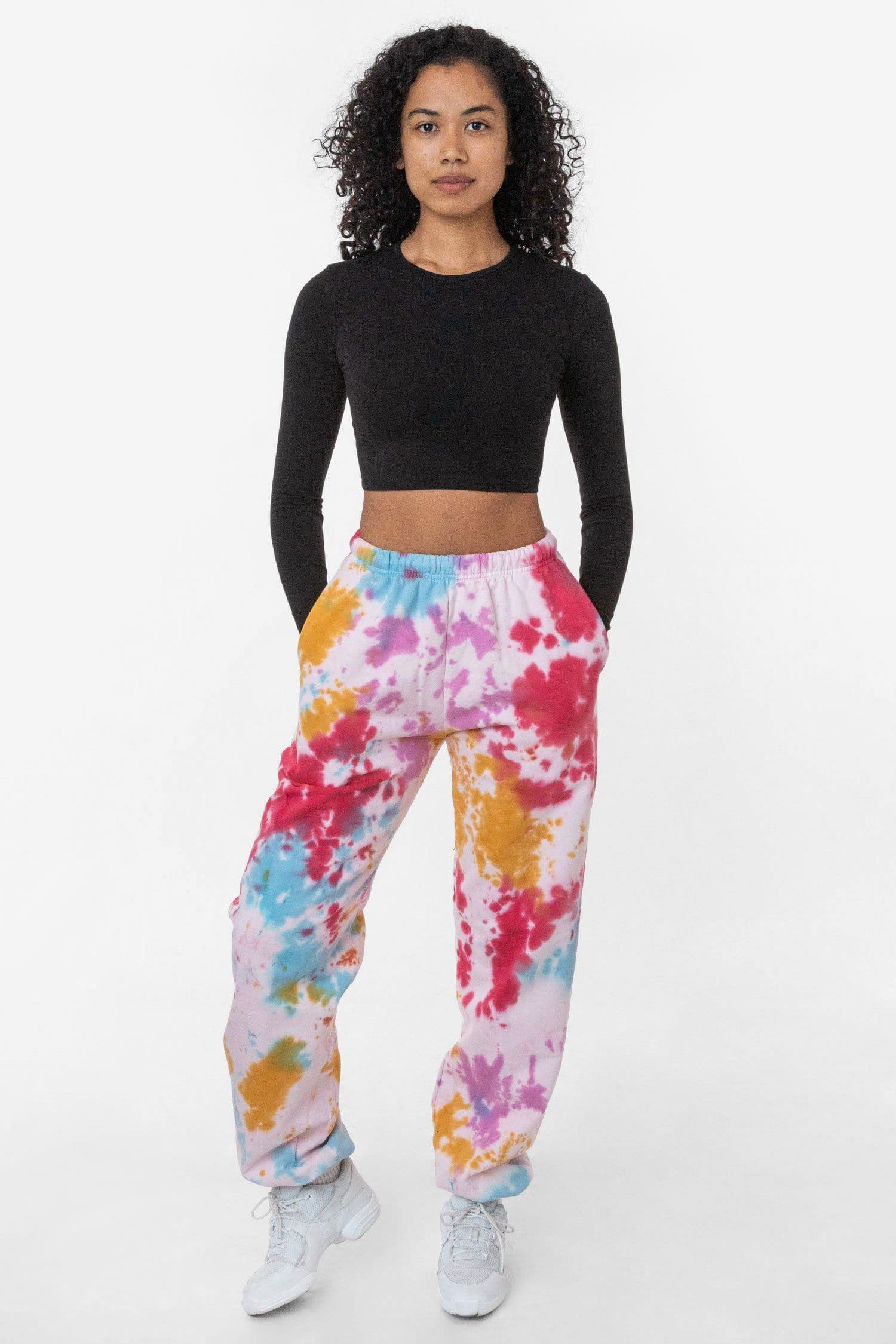 Onzie French Terry Sweatpants - 2256 Womens - Evergreen Tie Dye