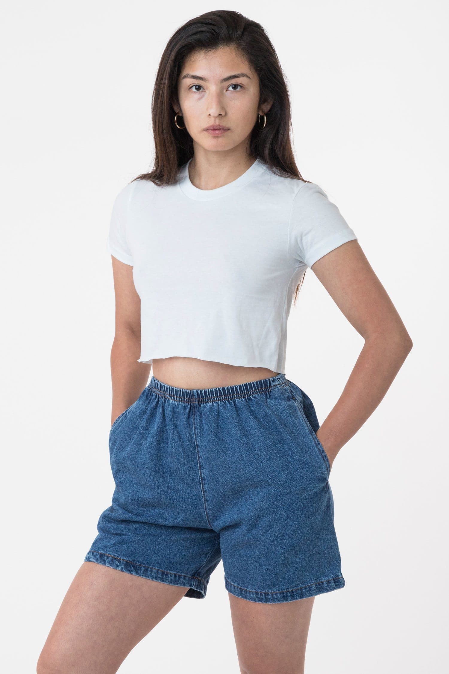 Jersey cropped top