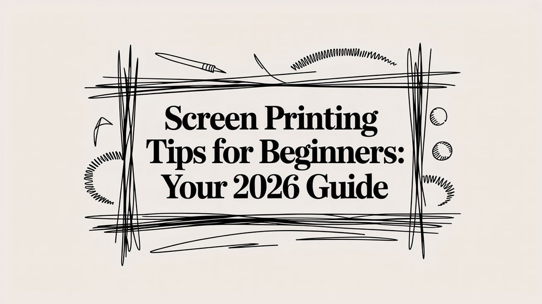 Screen Printing Tips for Beginners: Your 2026 Guide