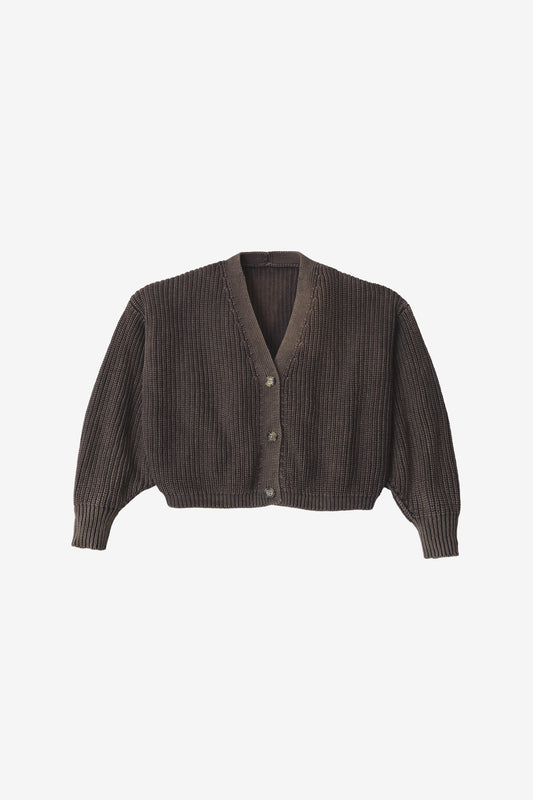 FM35GD - Fisherman Cropped Cardigan