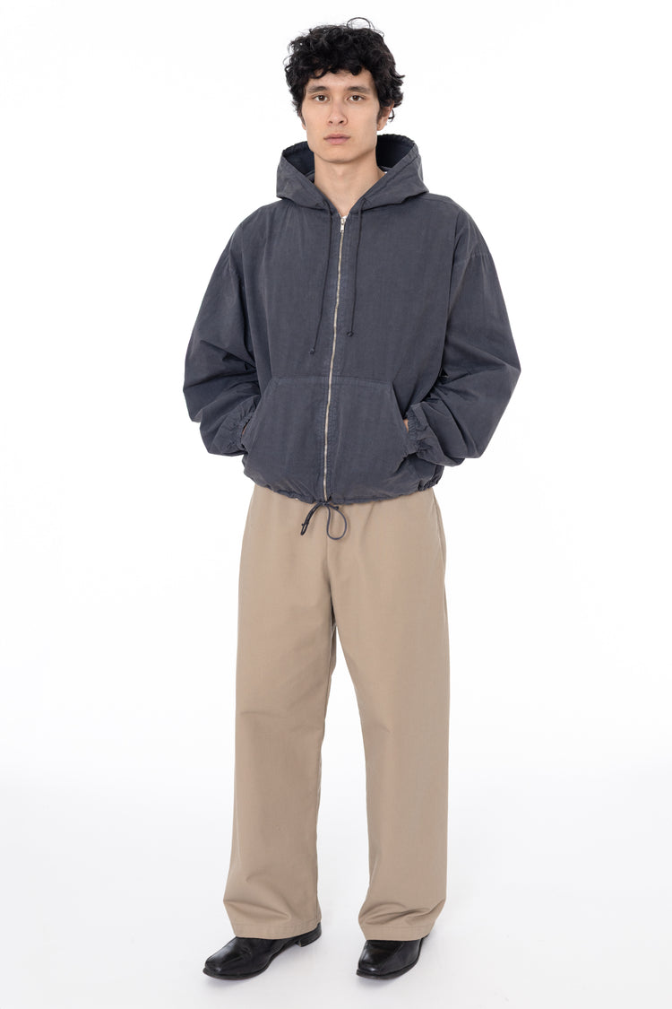 RJC410GD - Cotton Poplin Zip-Up Hooded Jacket