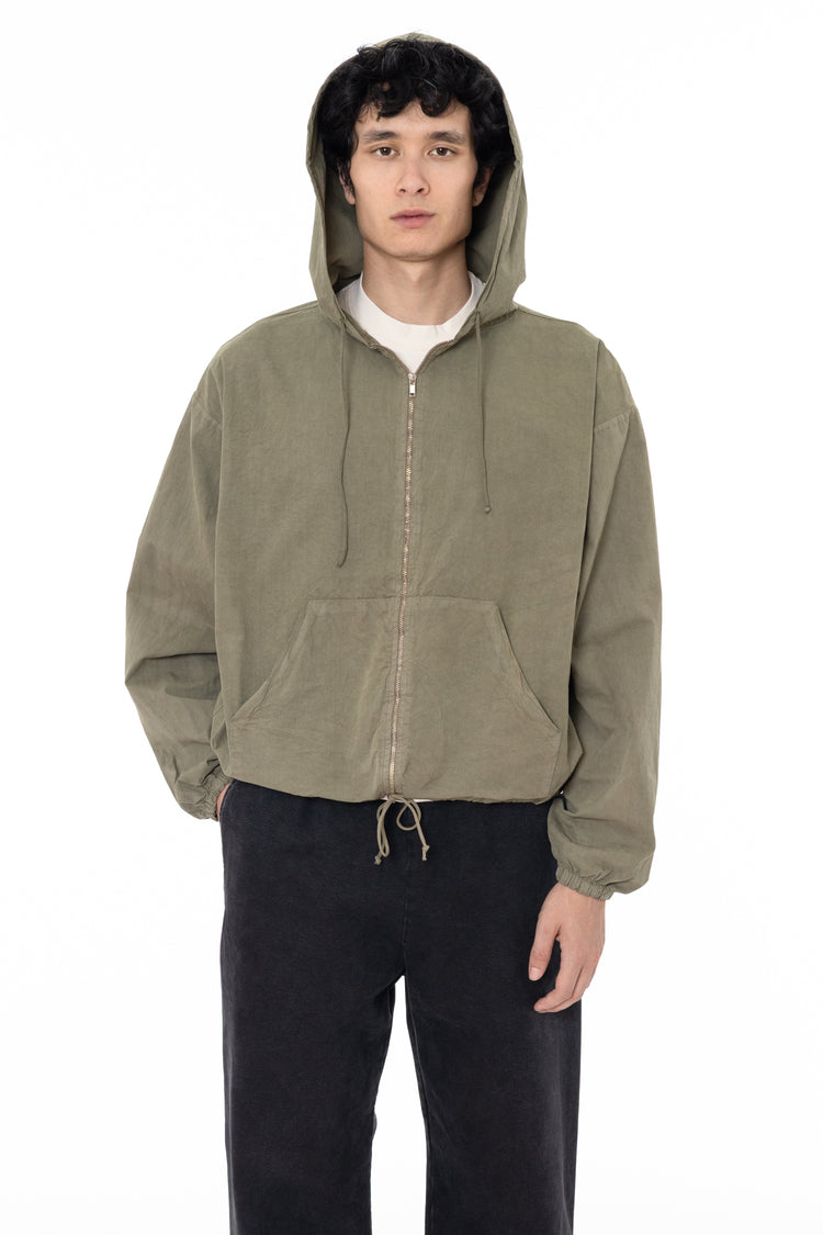 RJC410GD - Cotton Poplin Zip-Up Hooded Jacket