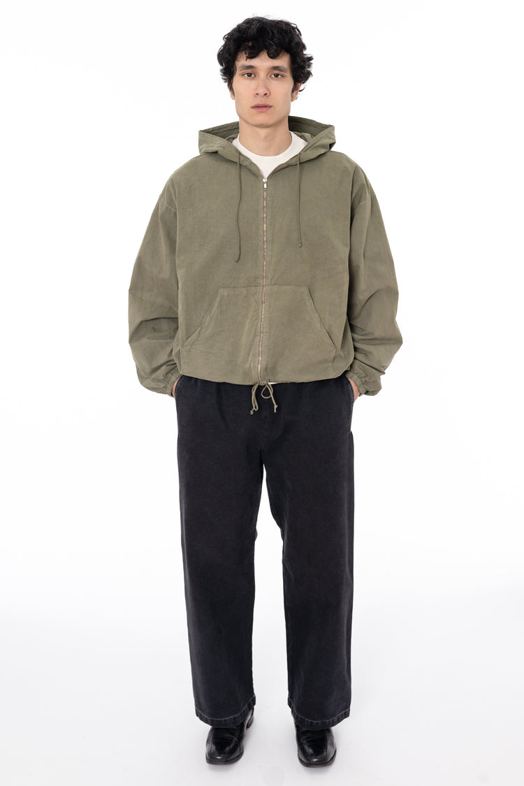 RJC410GD - Cotton Poplin Zip-Up Hooded Jacket