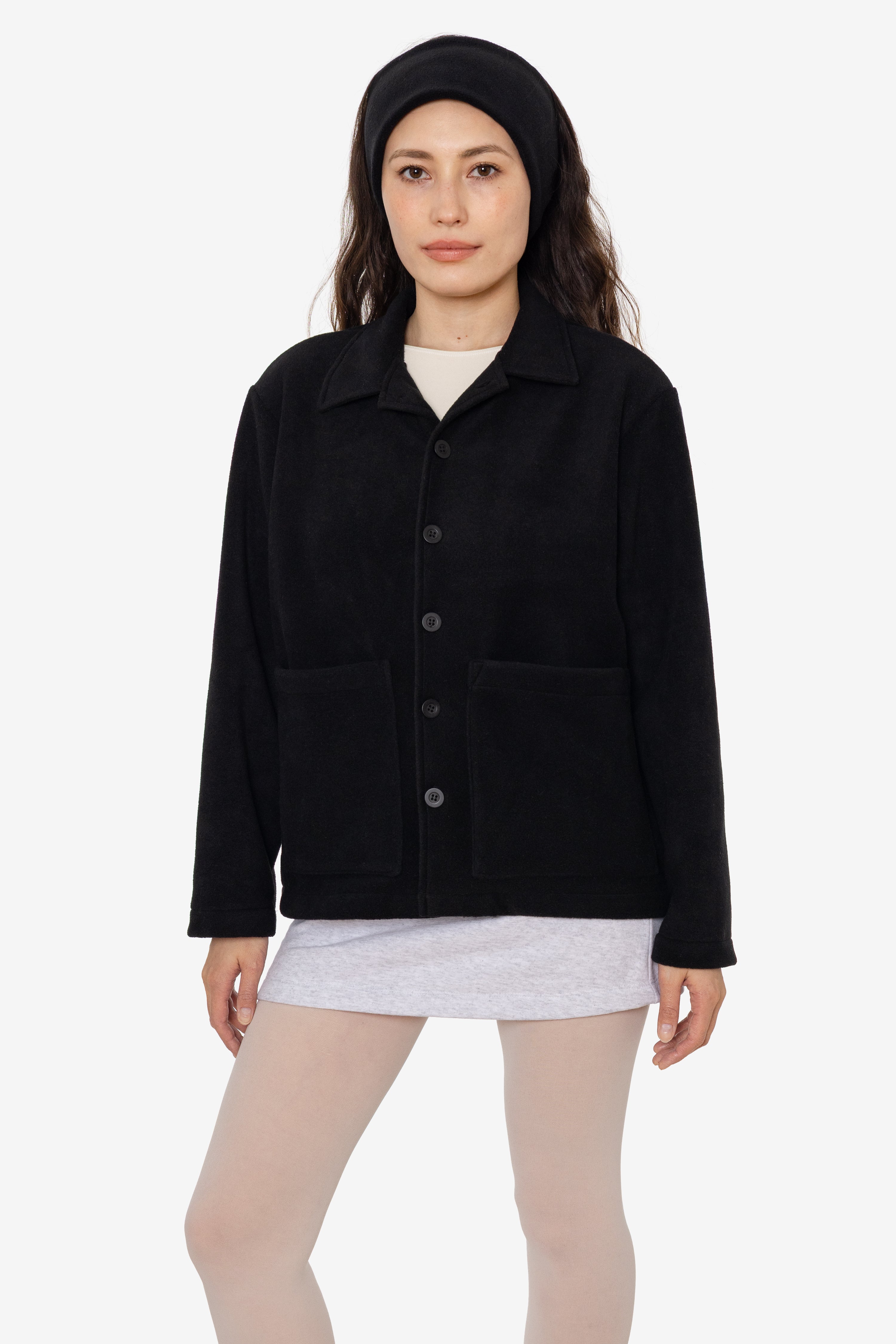 PF43 - Polar Fleece Cardigan – Los Angeles Apparel
