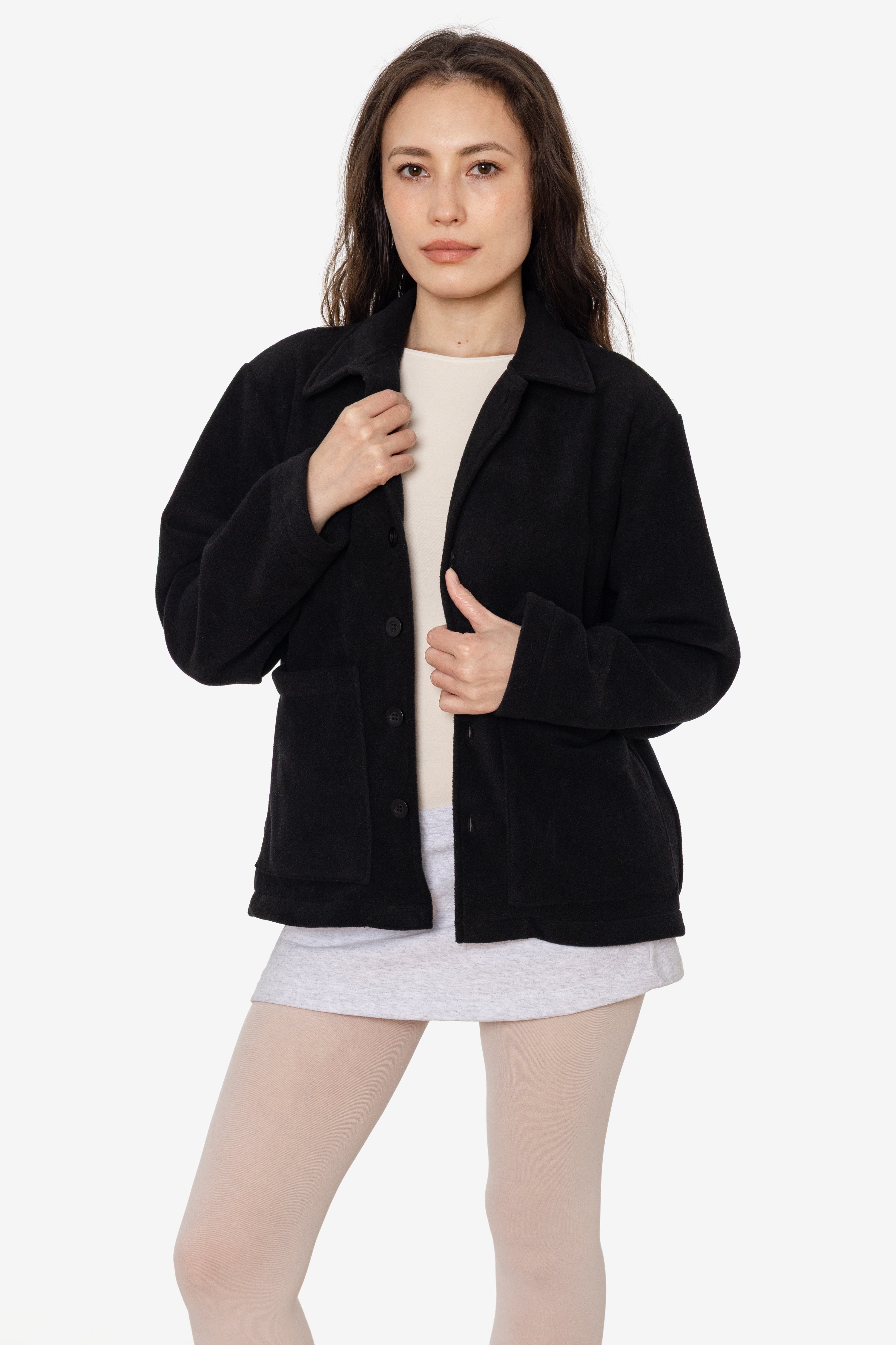 PF43 - Polar Fleece Cardigan – Los Angeles Apparel