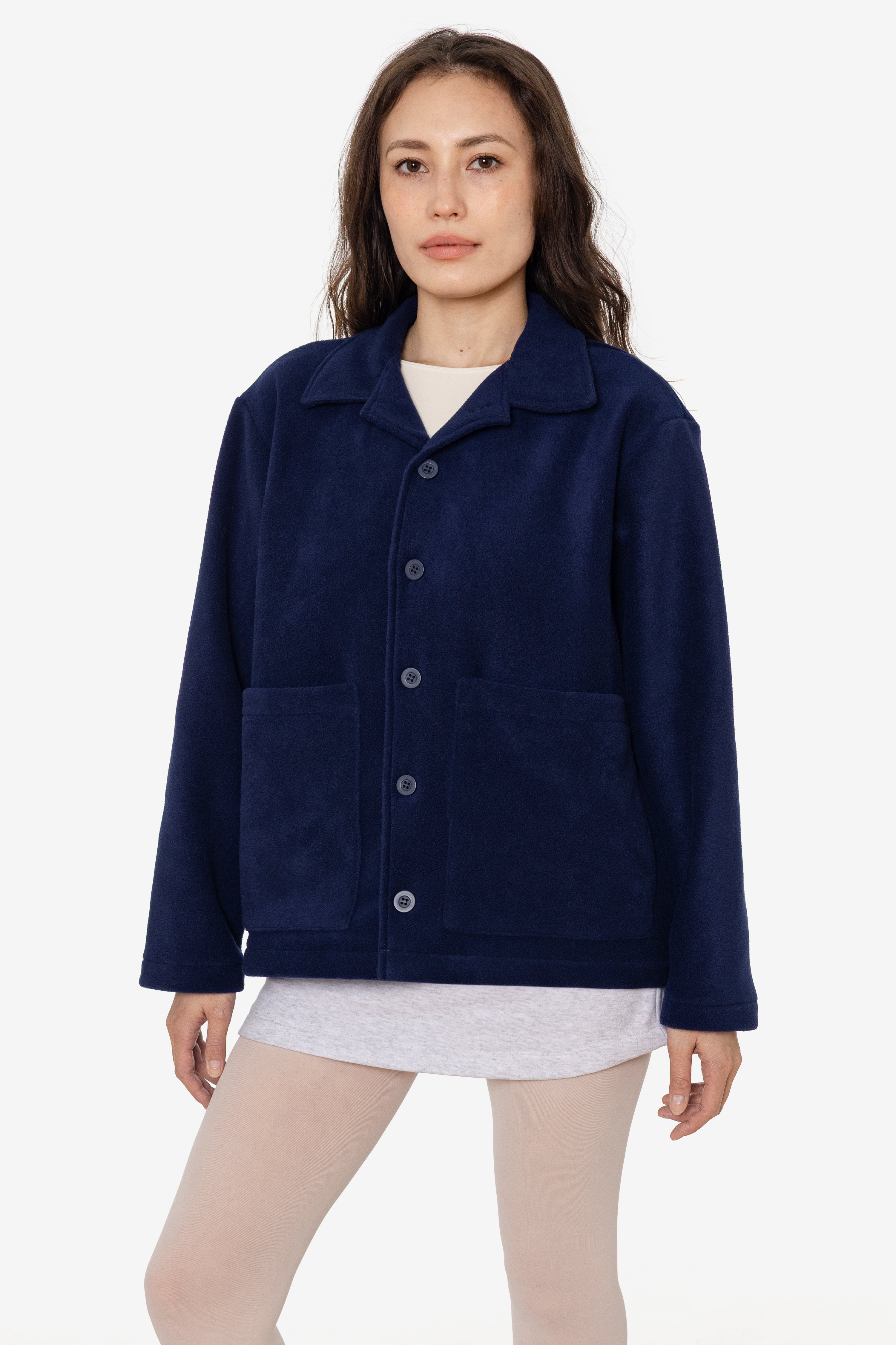PF43 - Polar Fleece Cardigan – Los Angeles Apparel