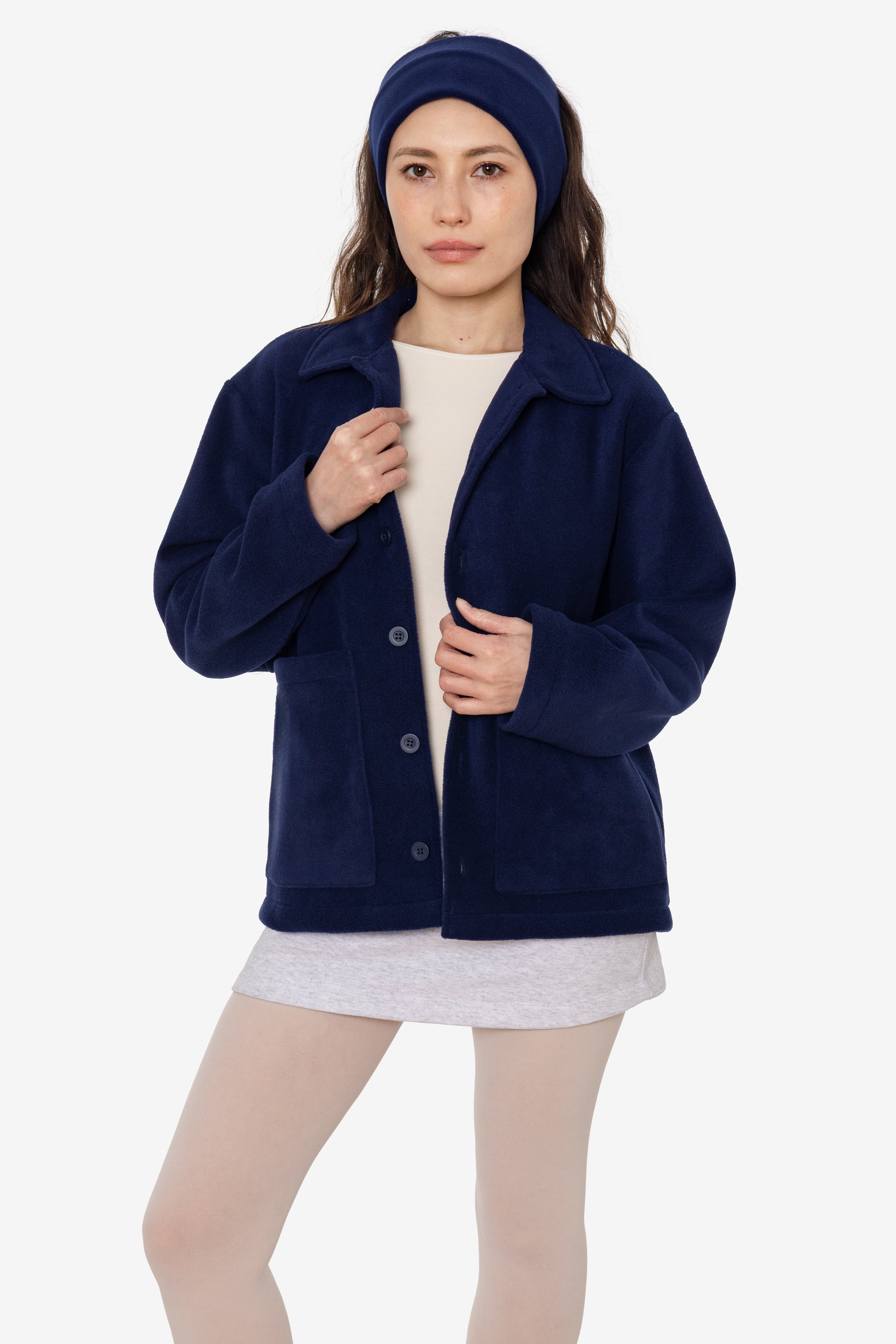PF43 - Polar Fleece Cardigan – Los Angeles Apparel