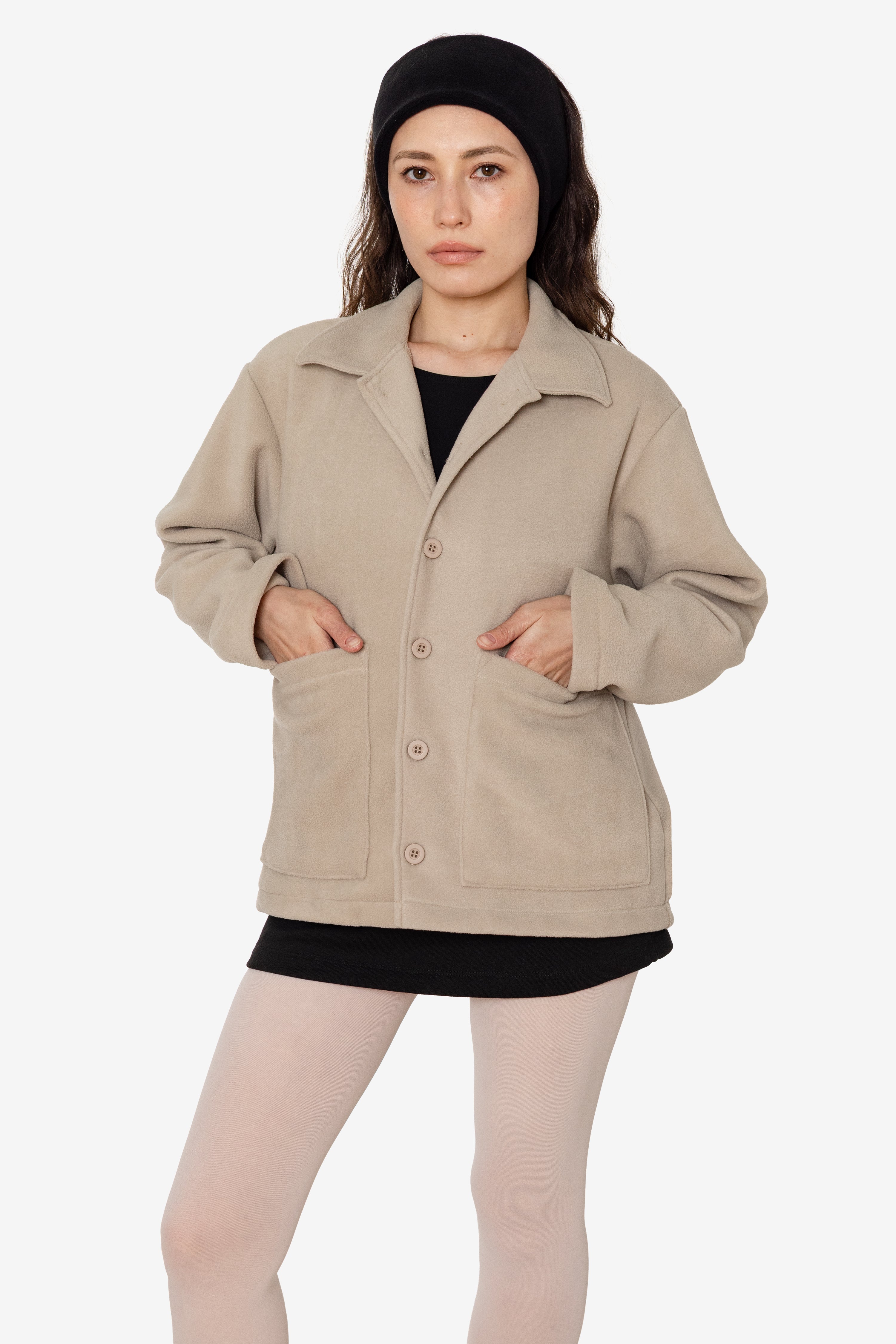 PF43 - Polar Fleece Cardigan – Los Angeles Apparel