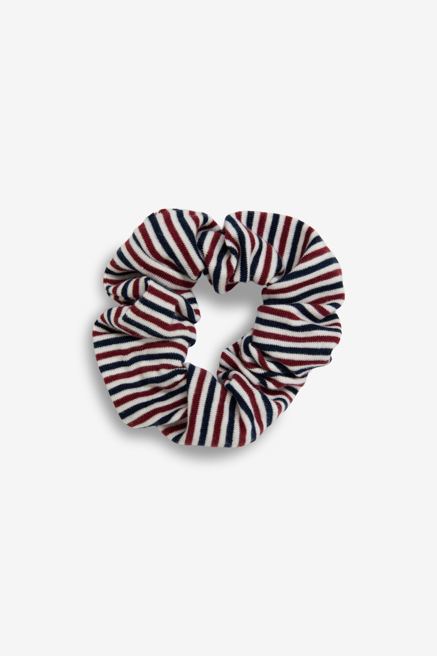 cranberry/navy/natural candy stripe