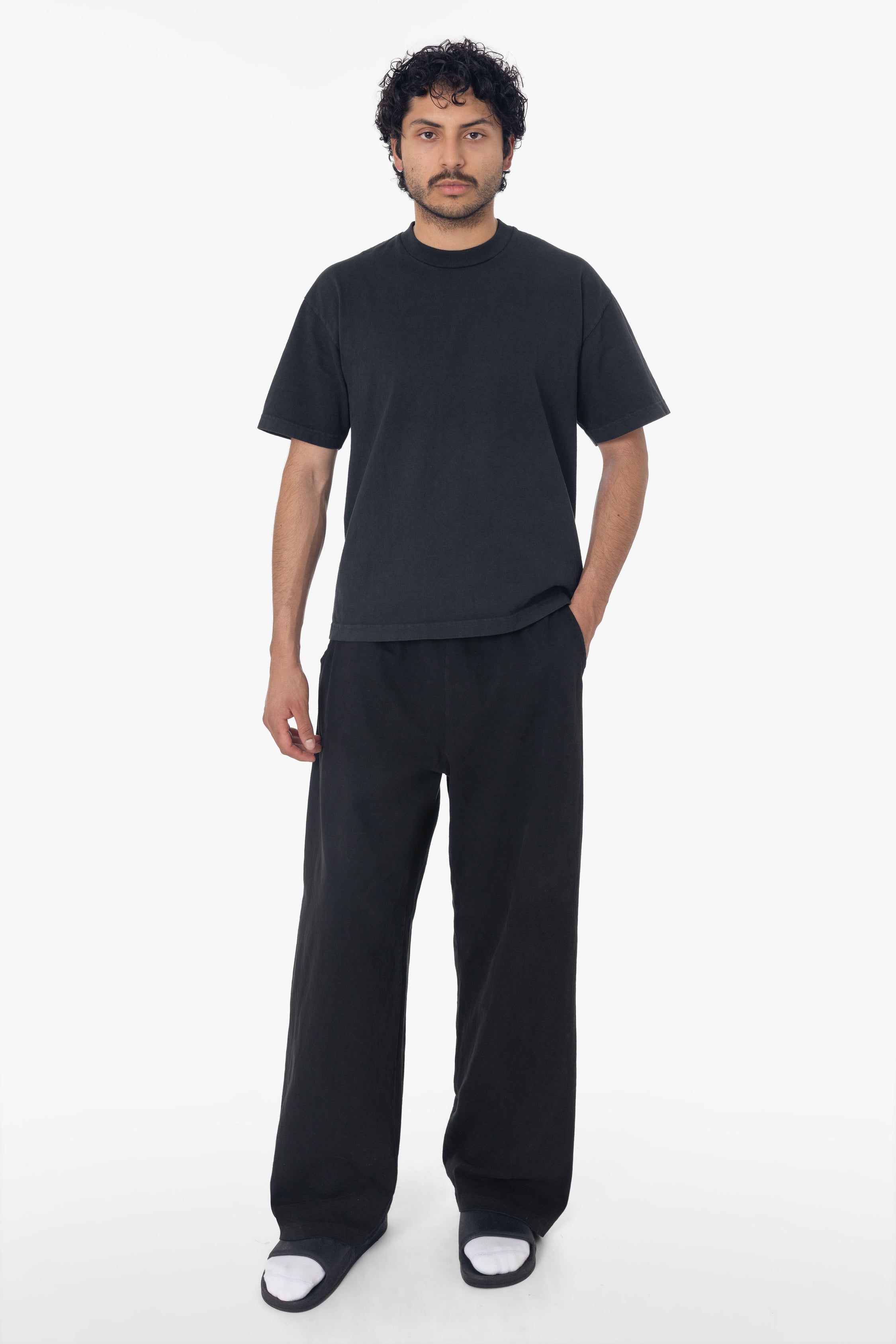 1205WGD - Men's Heavy Jersey Wide Garment Dyed Casual Pant