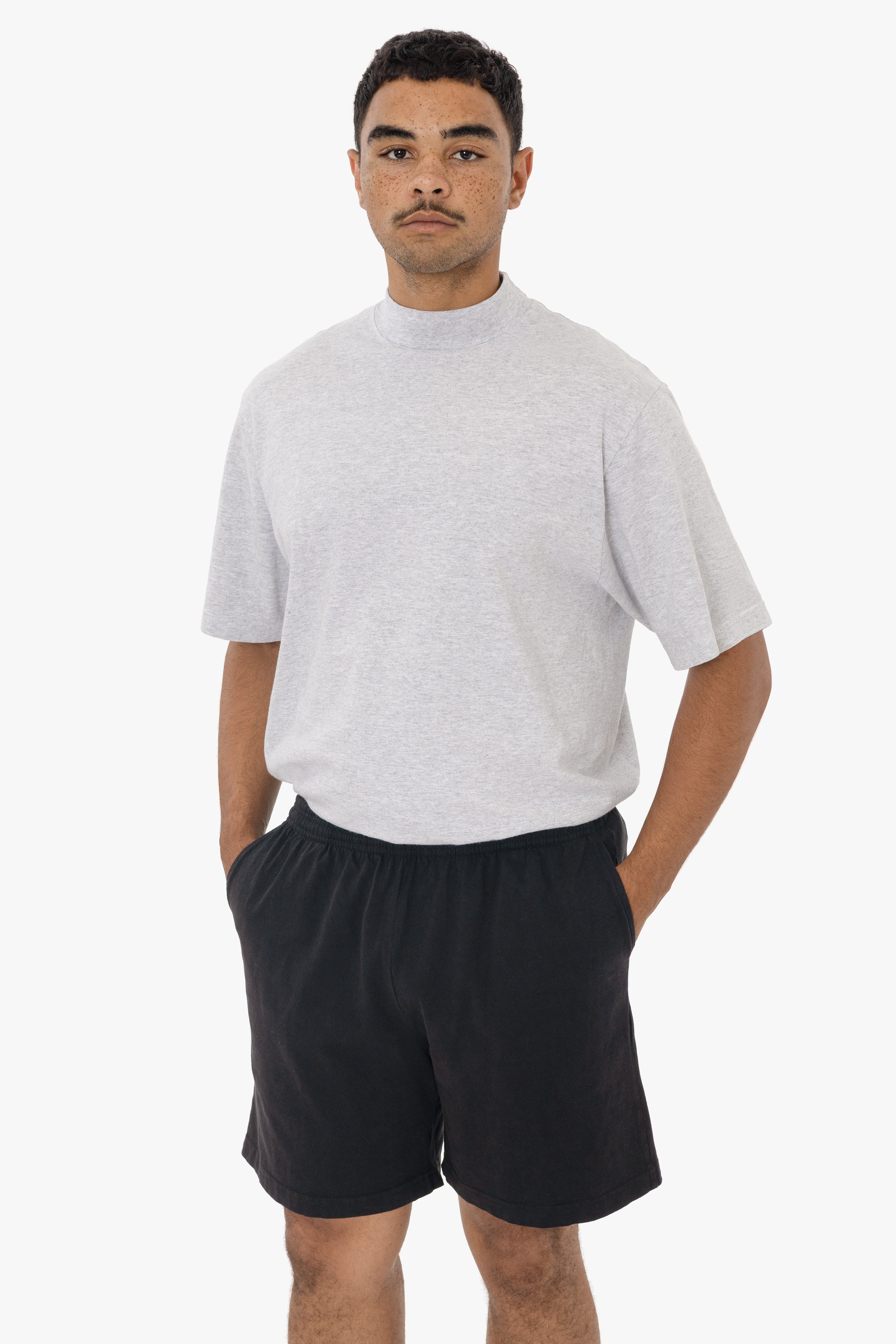 1241GD - Mid-Length Heavy Jersey Shorts – Los Angeles Apparel