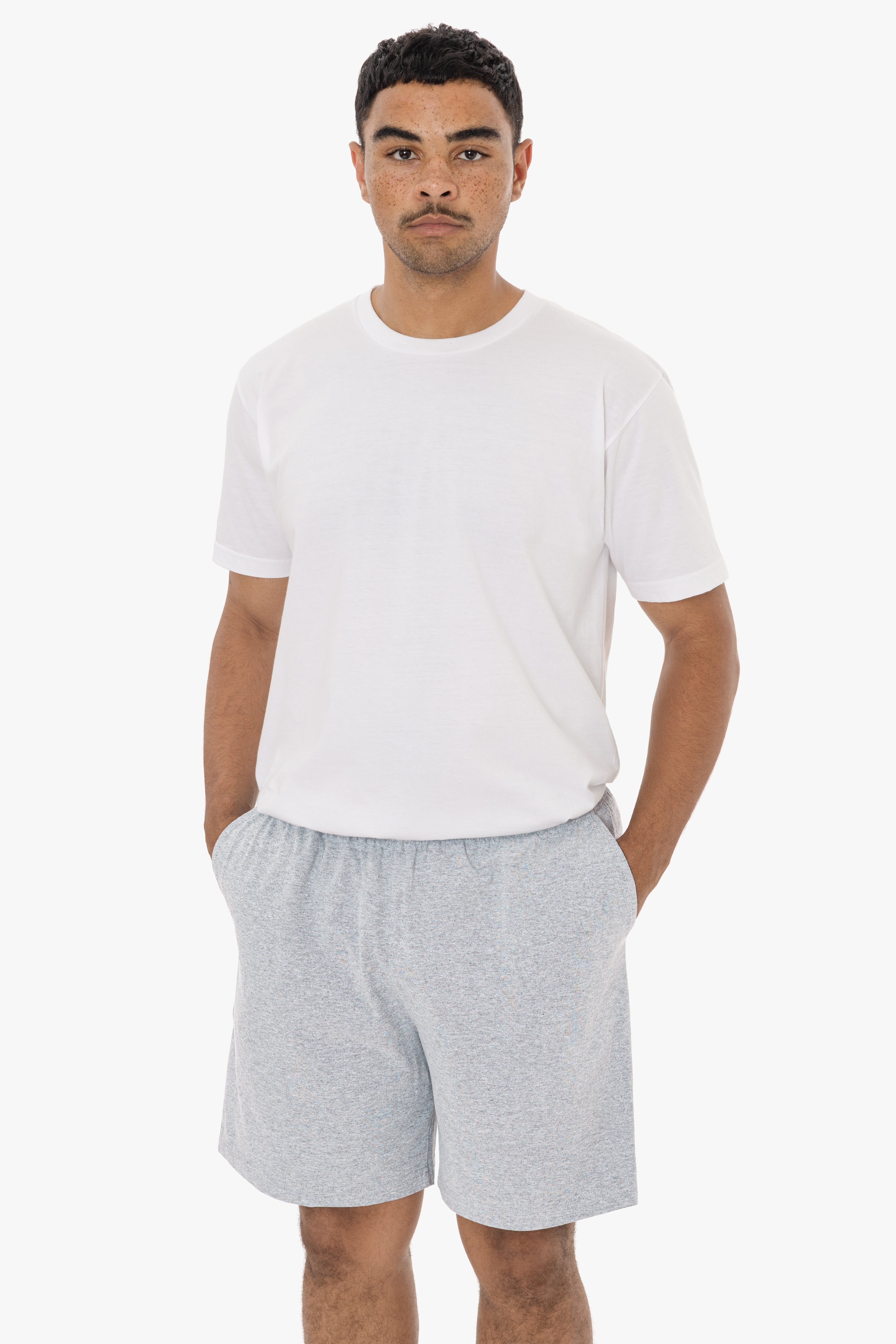 1241GD - Mid-Length Heavy Jersey Shorts – Los Angeles Apparel