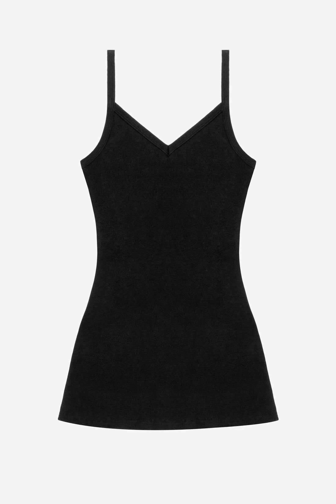 los angeles apparel heavy rib spaghetti mini dress 14R317
