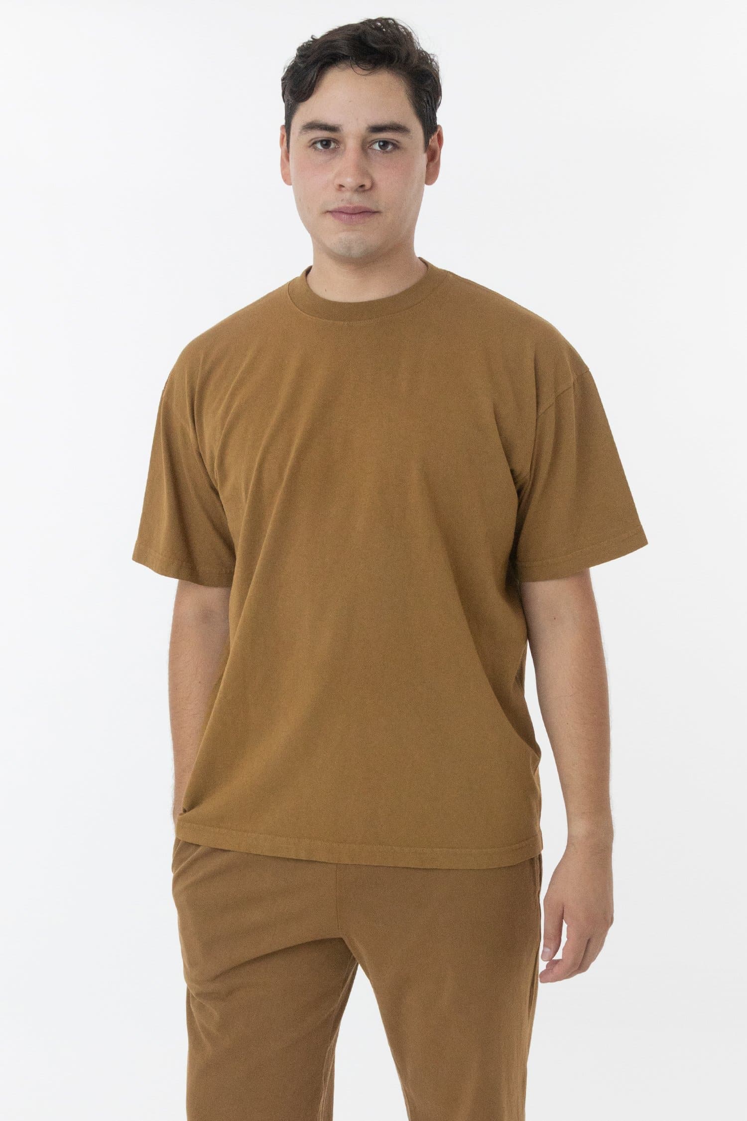 LOS ANGELES SHIRT - T-Shirt - Army green-Orange - Man