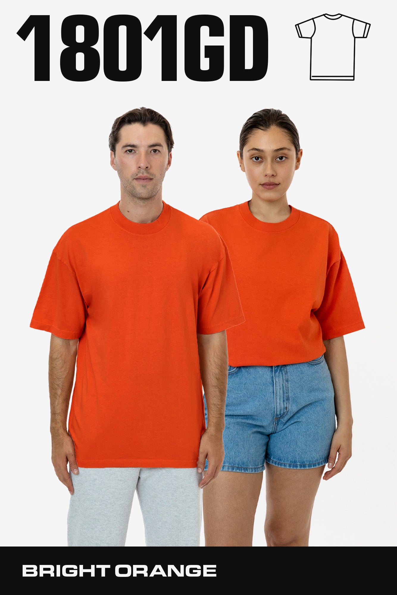 The 1801 - 6.5oz Garment Dye Crew Neck T-Shirt – Los Angeles Apparel
