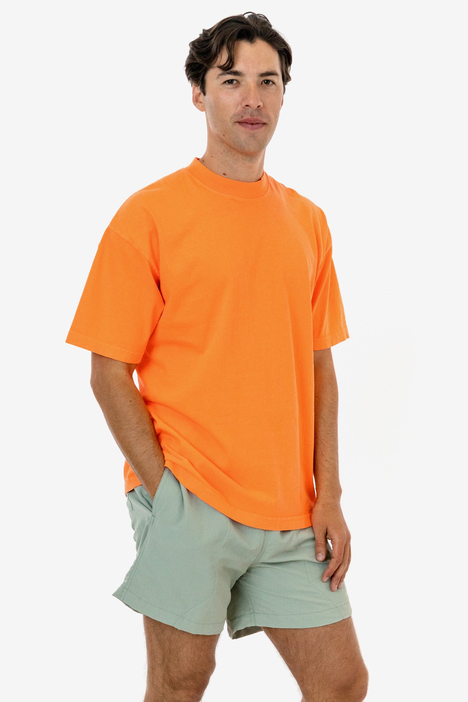 Neon orange crew neck best sale