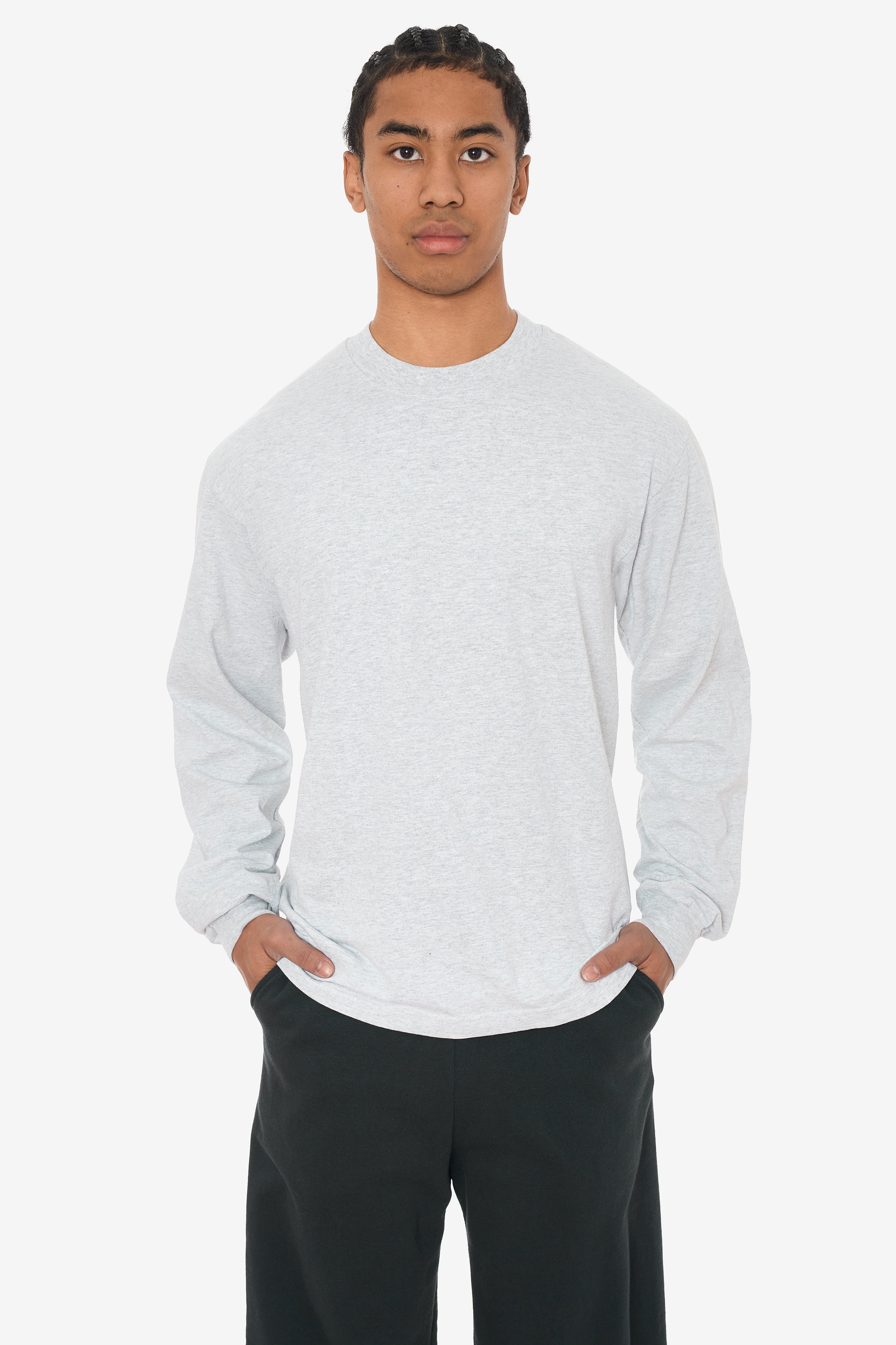 1807GD - 6.5oz Long Sleeve Garment Dye Crew Neck T-Shirt – Los