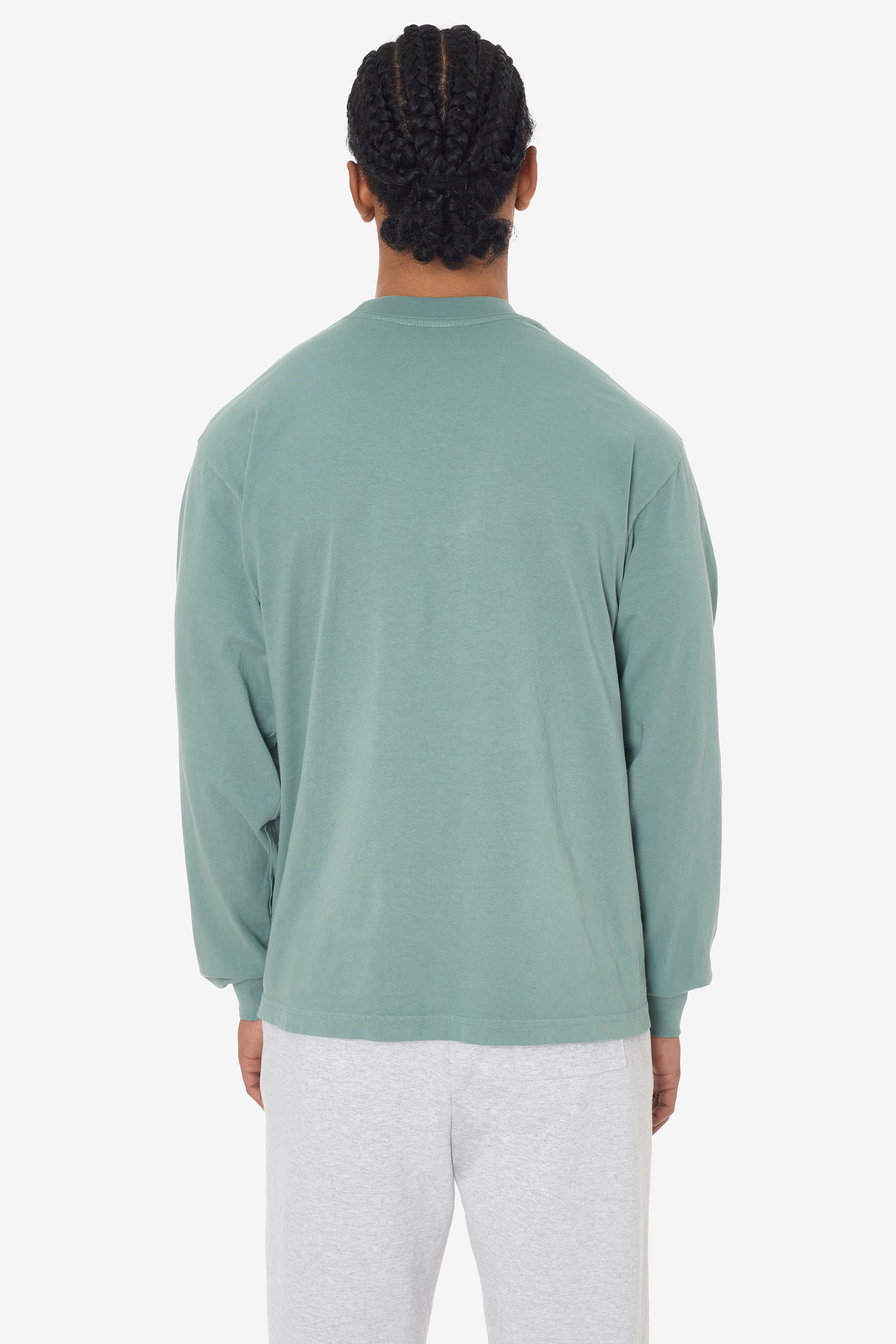 1807GD - 6.5oz Long Sleeve Garment Dye Crew Neck T-Shirt – Los