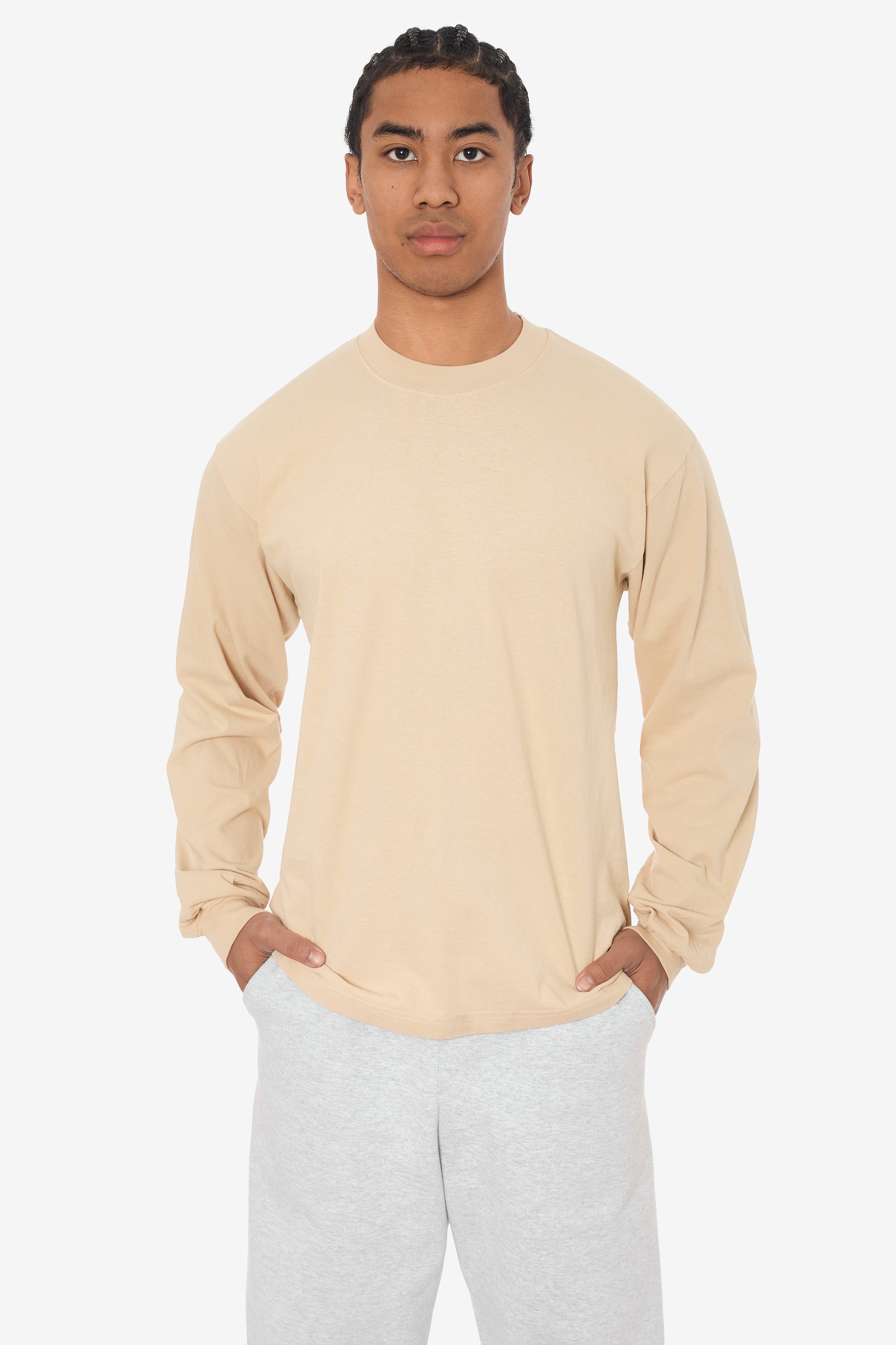 トップス papier 1807GD - 6.5oz Long Sleeve Garment Dye Crew Neck T-Shirt – Los