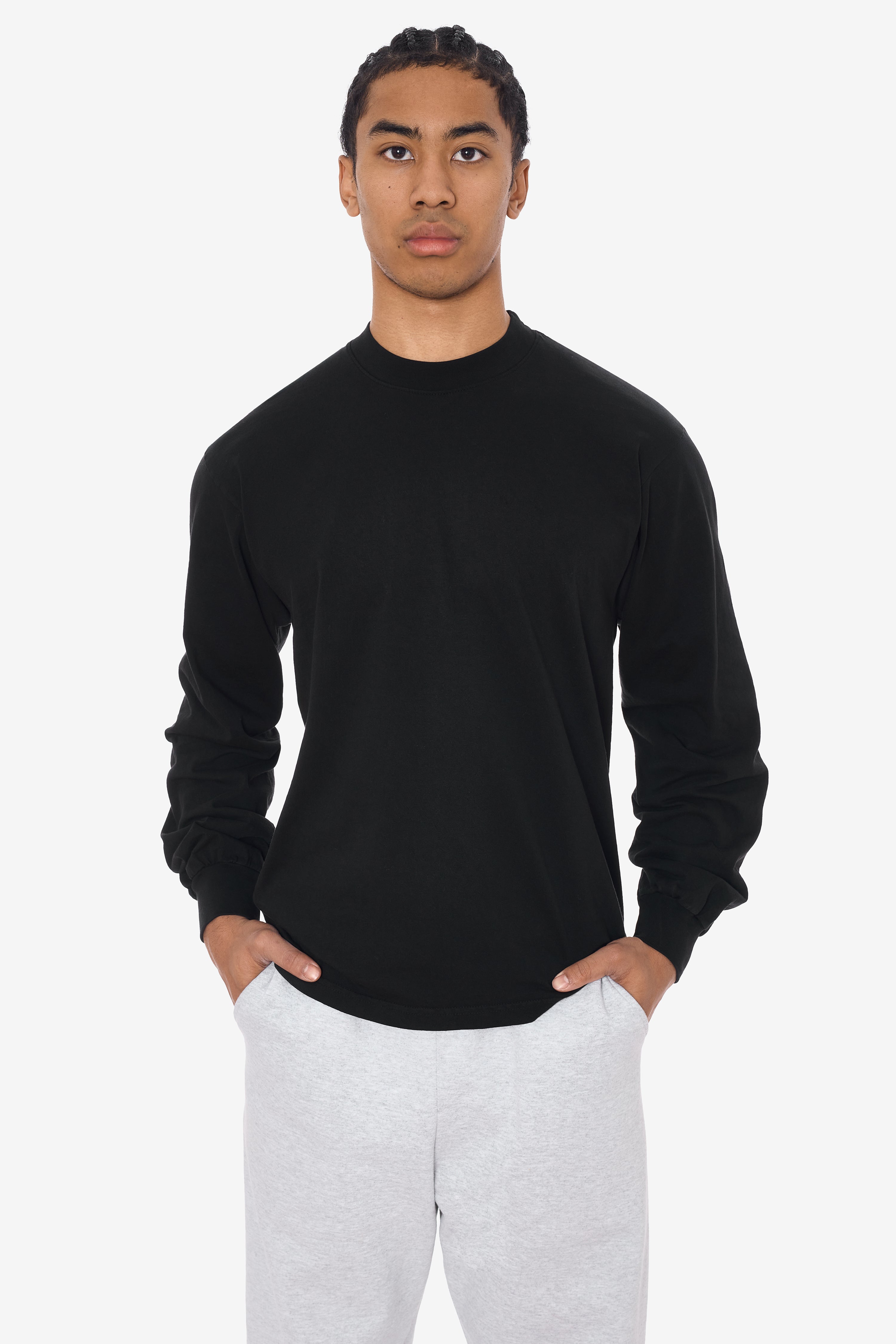 1807GD - 6.5oz Long Sleeve Garment Dye Crew Neck T-Shirt – Los