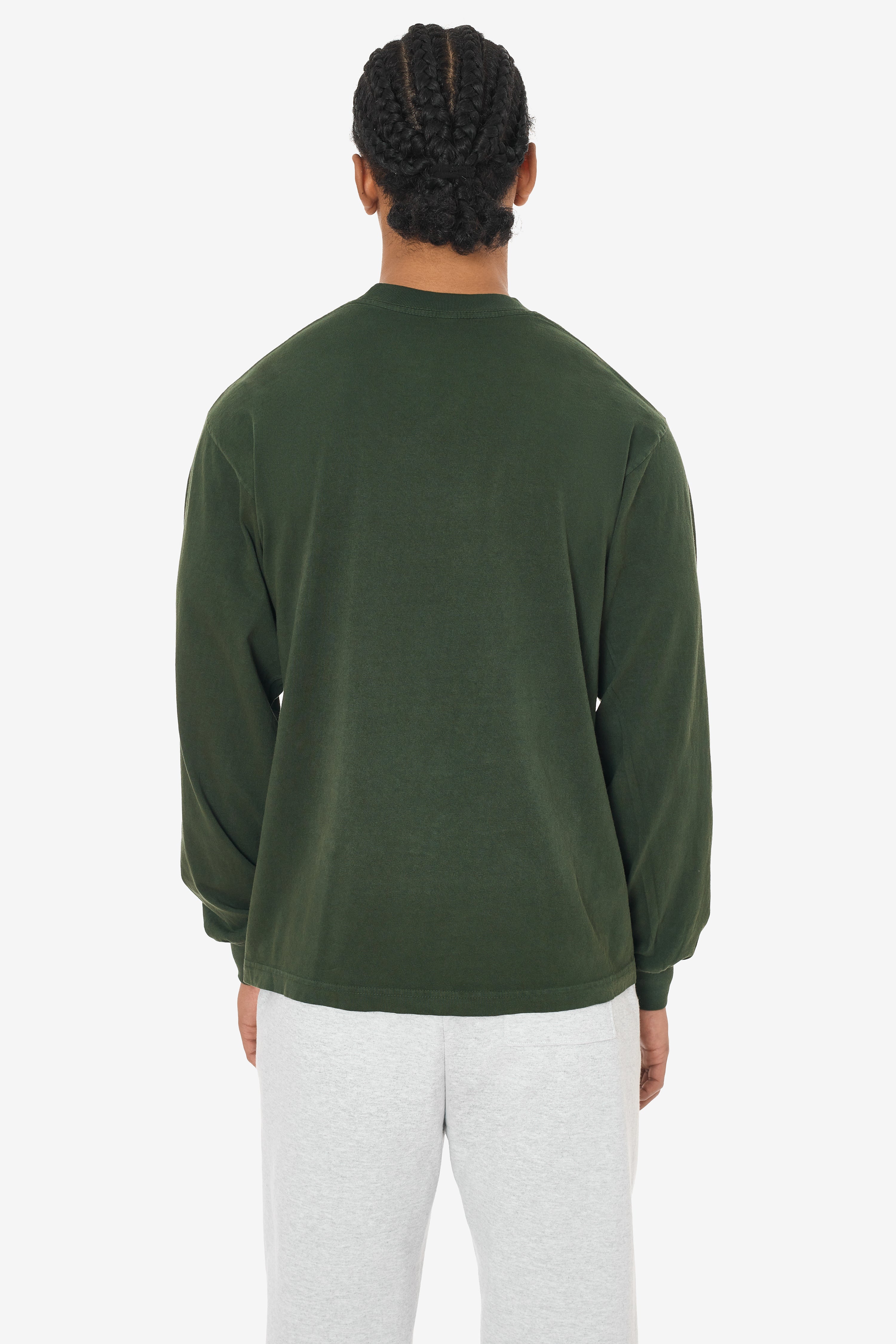 1807GD - 6.5oz Long Sleeve Garment Dye Crew Neck T-Shirt – Los