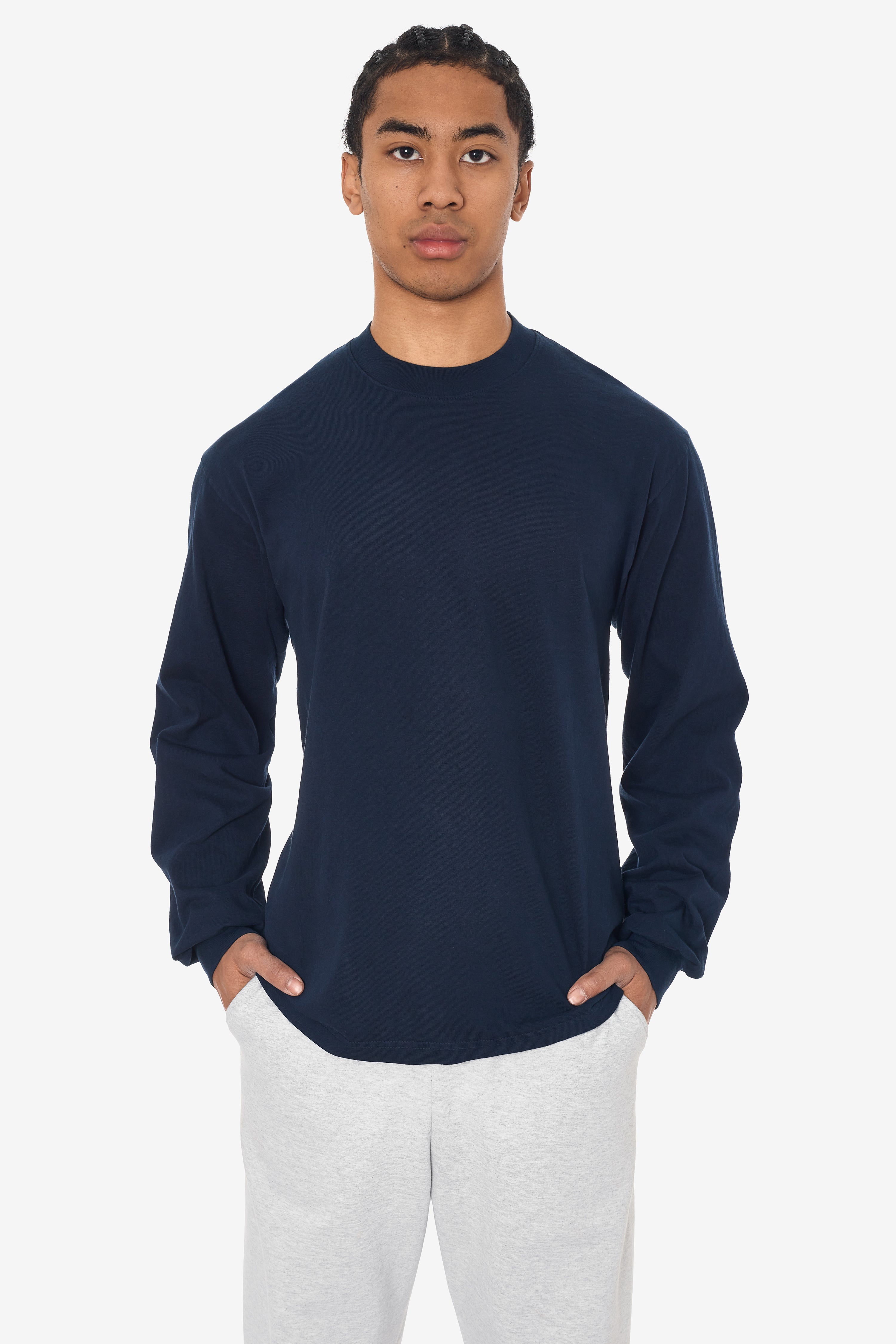 1807GD - 6.5oz Long Sleeve Garment Dye Crew Neck T-Shirt – Los