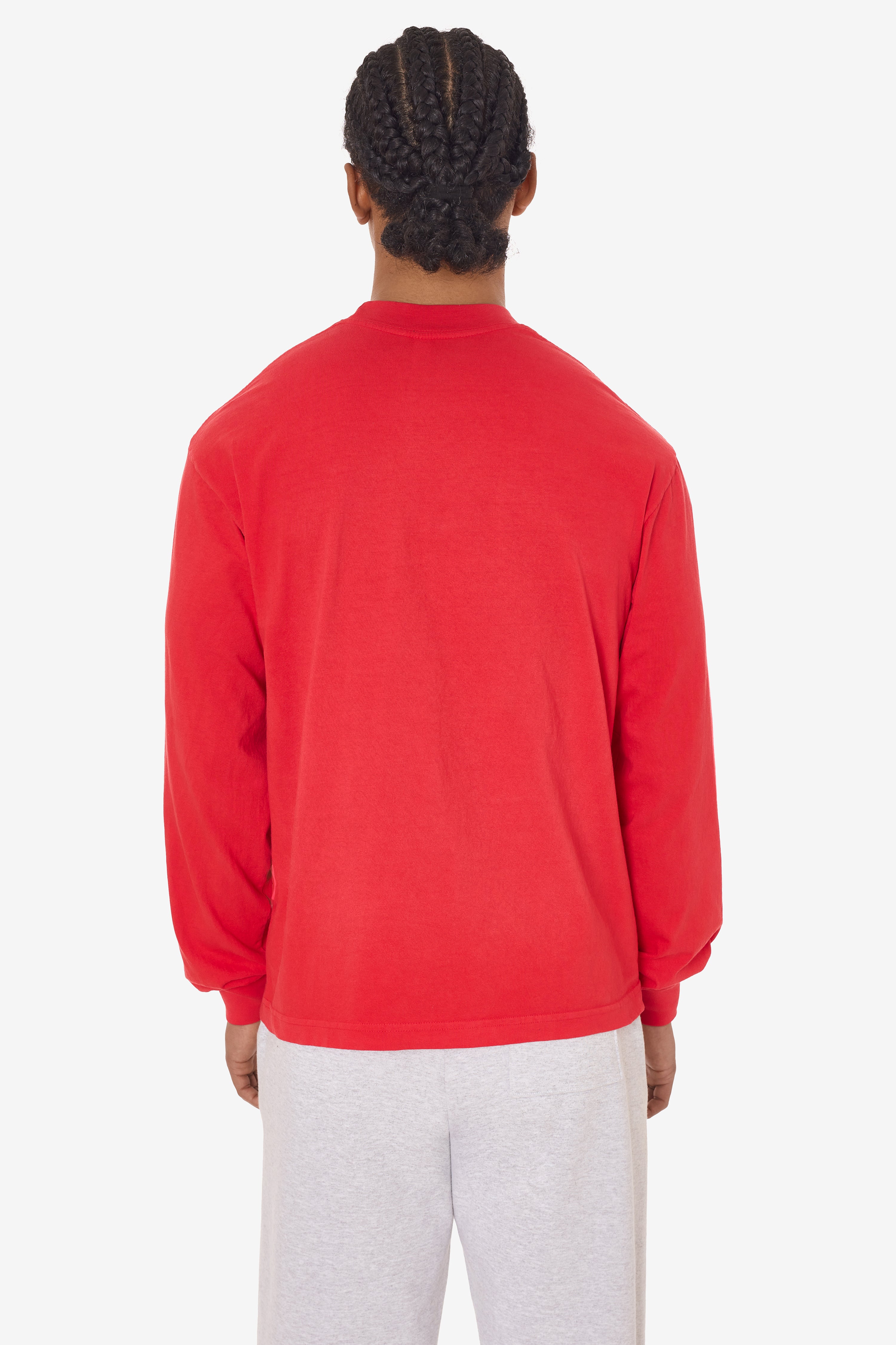 1807GD - 6.5oz Long Sleeve Garment Dye Crew Neck T-Shirt – Los