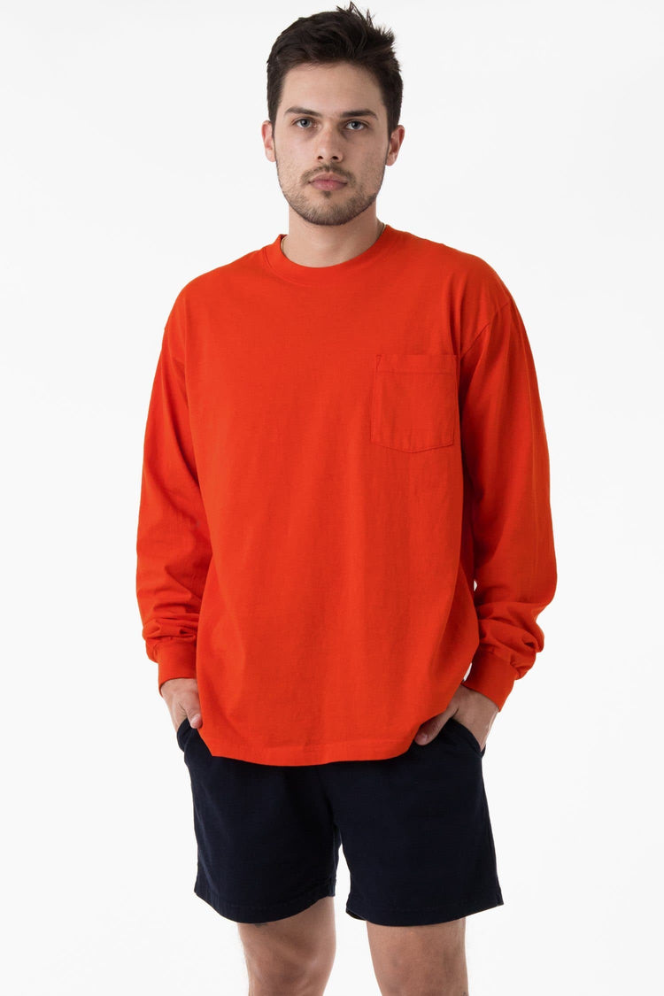 1810GD - Long Sleeve Garment Dye Pocket T-Shirt