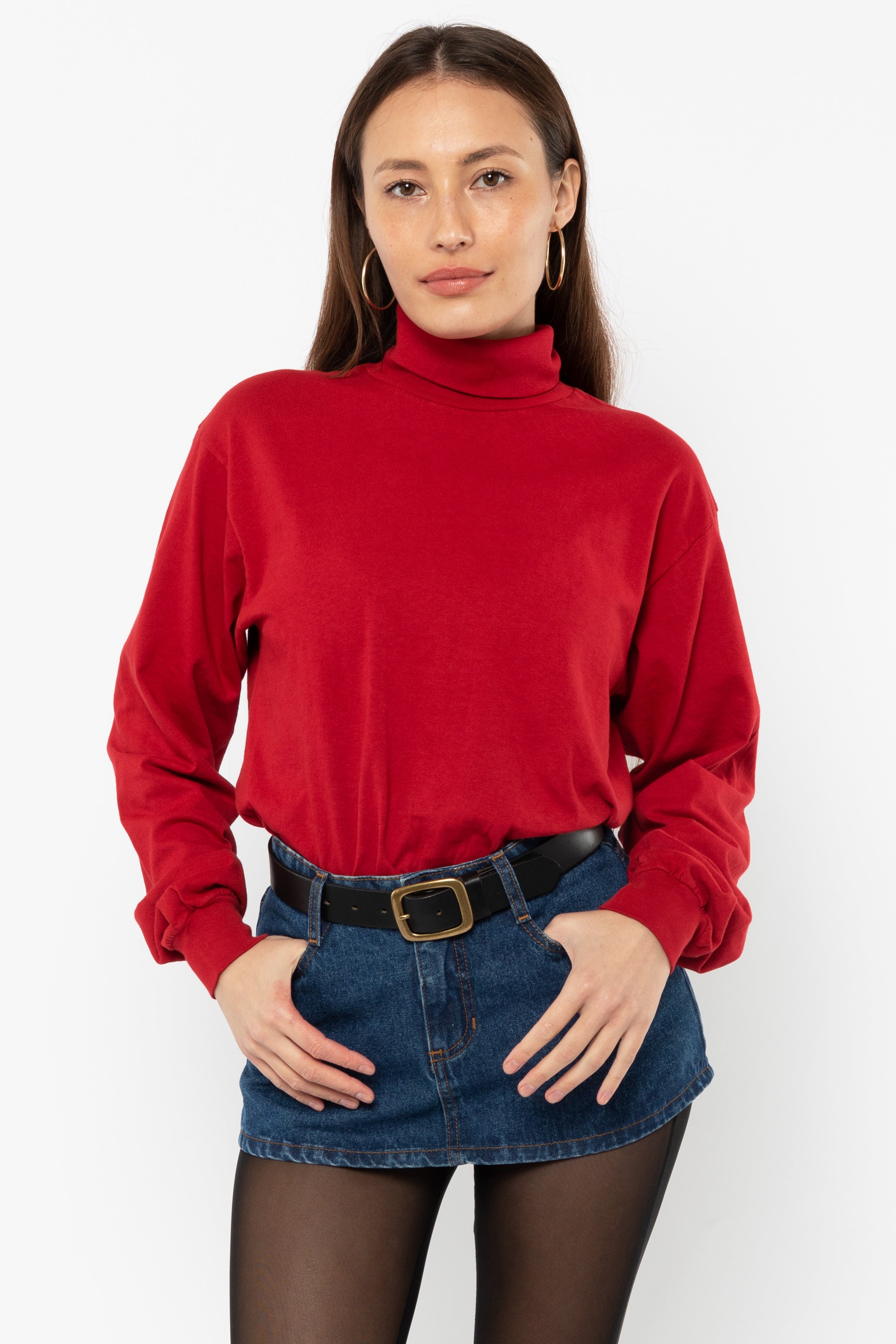 1811GD Mix - Long Sleeve Garment Dye Turtleneck – Los Angeles Apparel