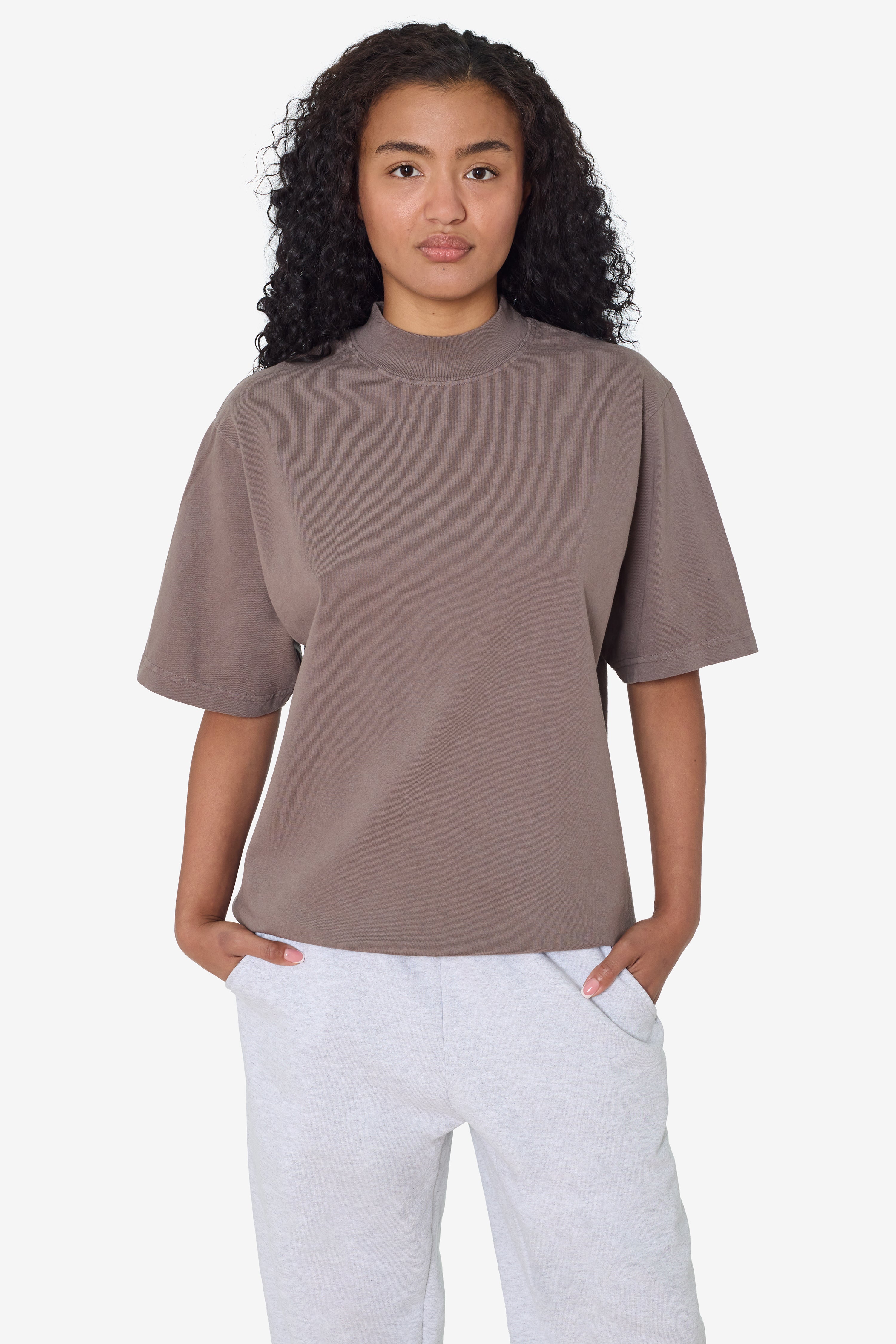 1825GD Unisex - Oversized Short Sleeve High Mockneck T-shirt – Los