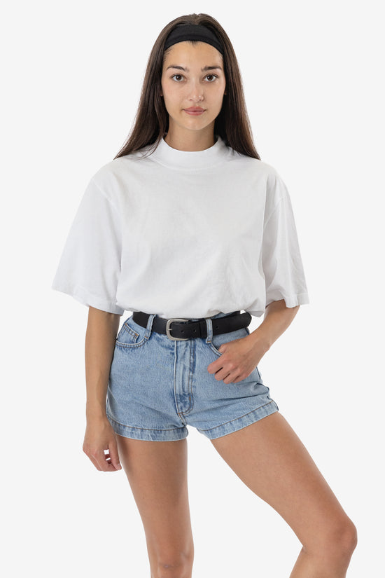 1825GD Mix - Oversized Short Sleeve High Mockneck T-shirt – Los Angeles ...