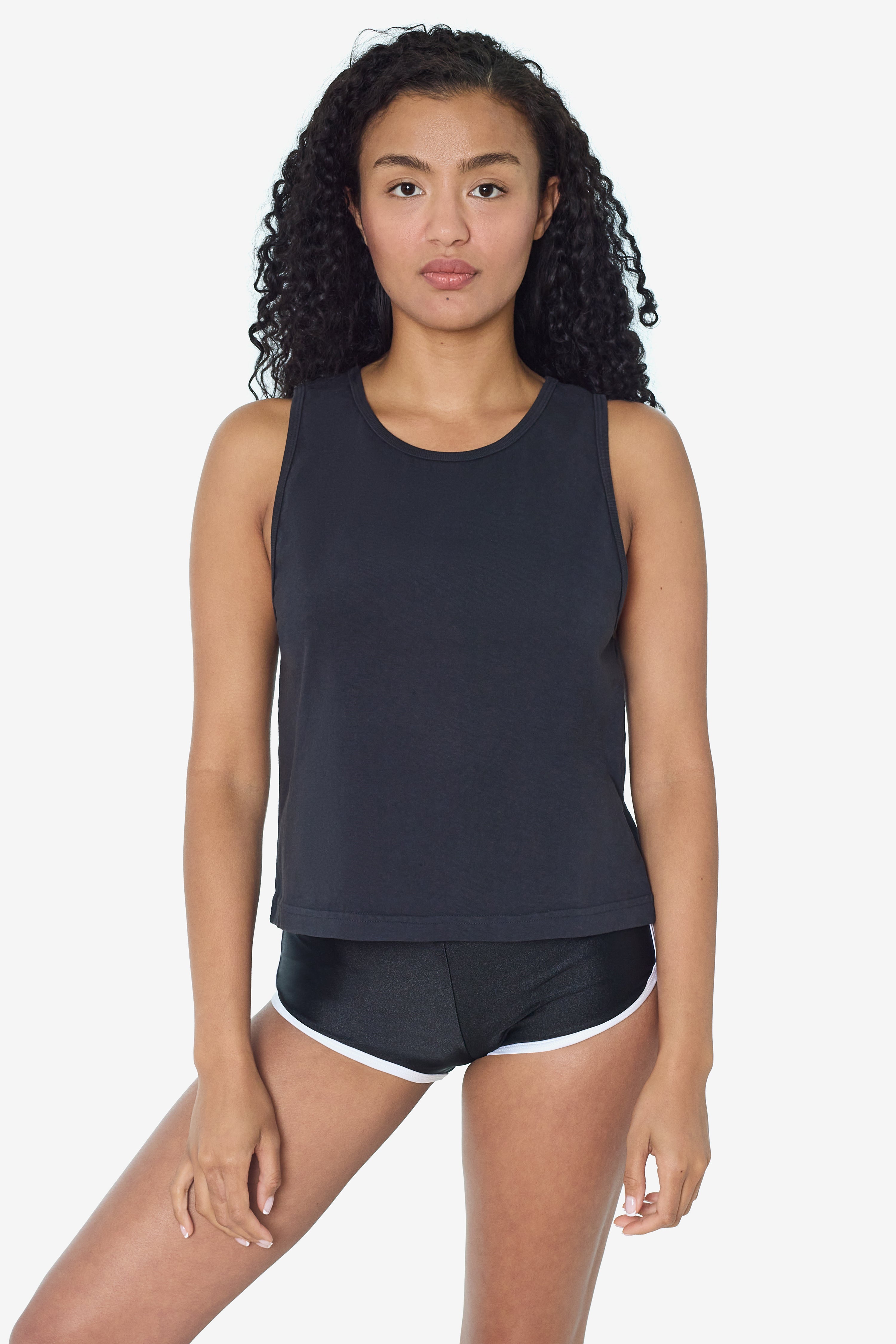 1833GD - Garment Dye Mid-Tank – Los Angeles Apparel