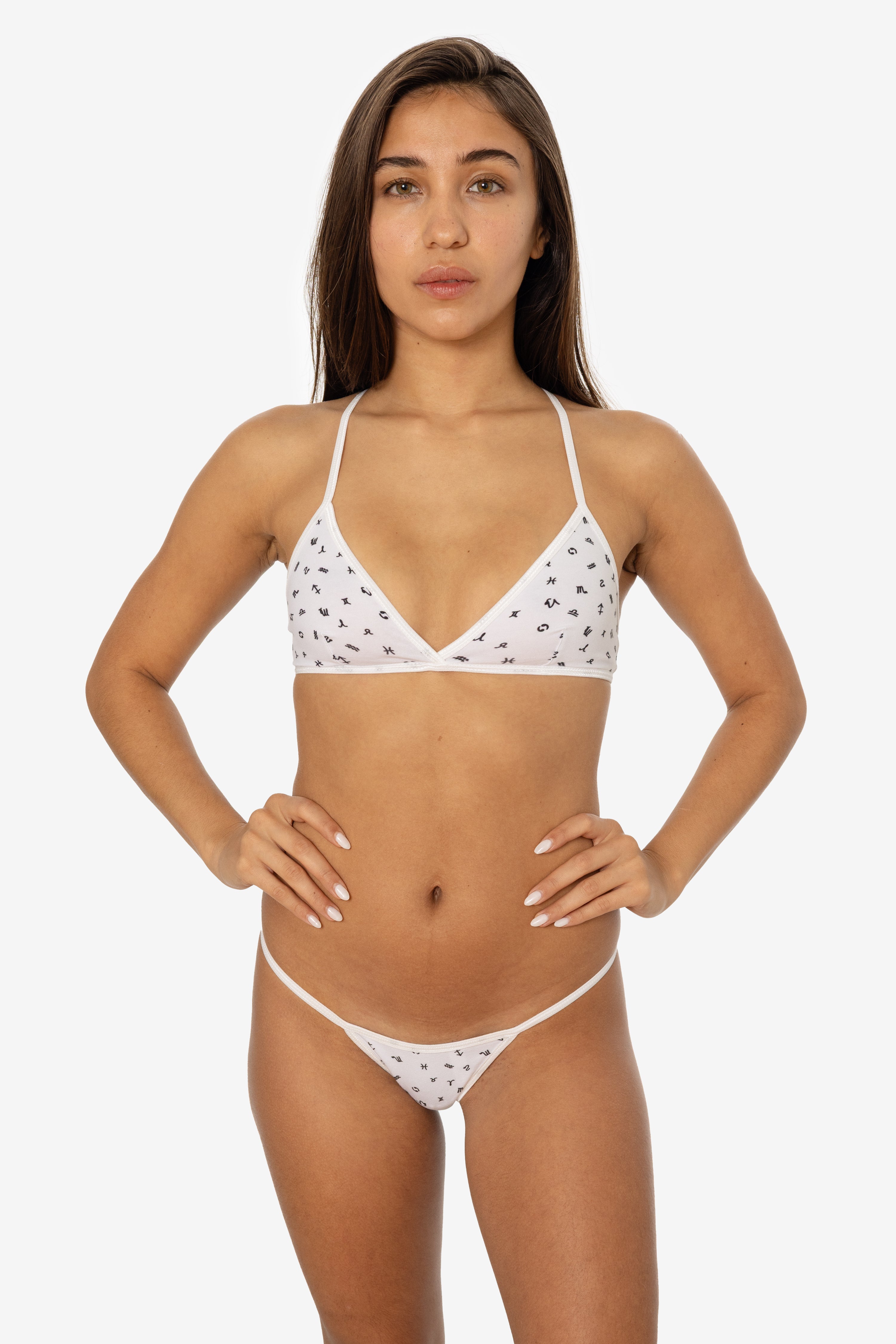 8392P - Printed Crossback Bra – Los Angeles Apparel