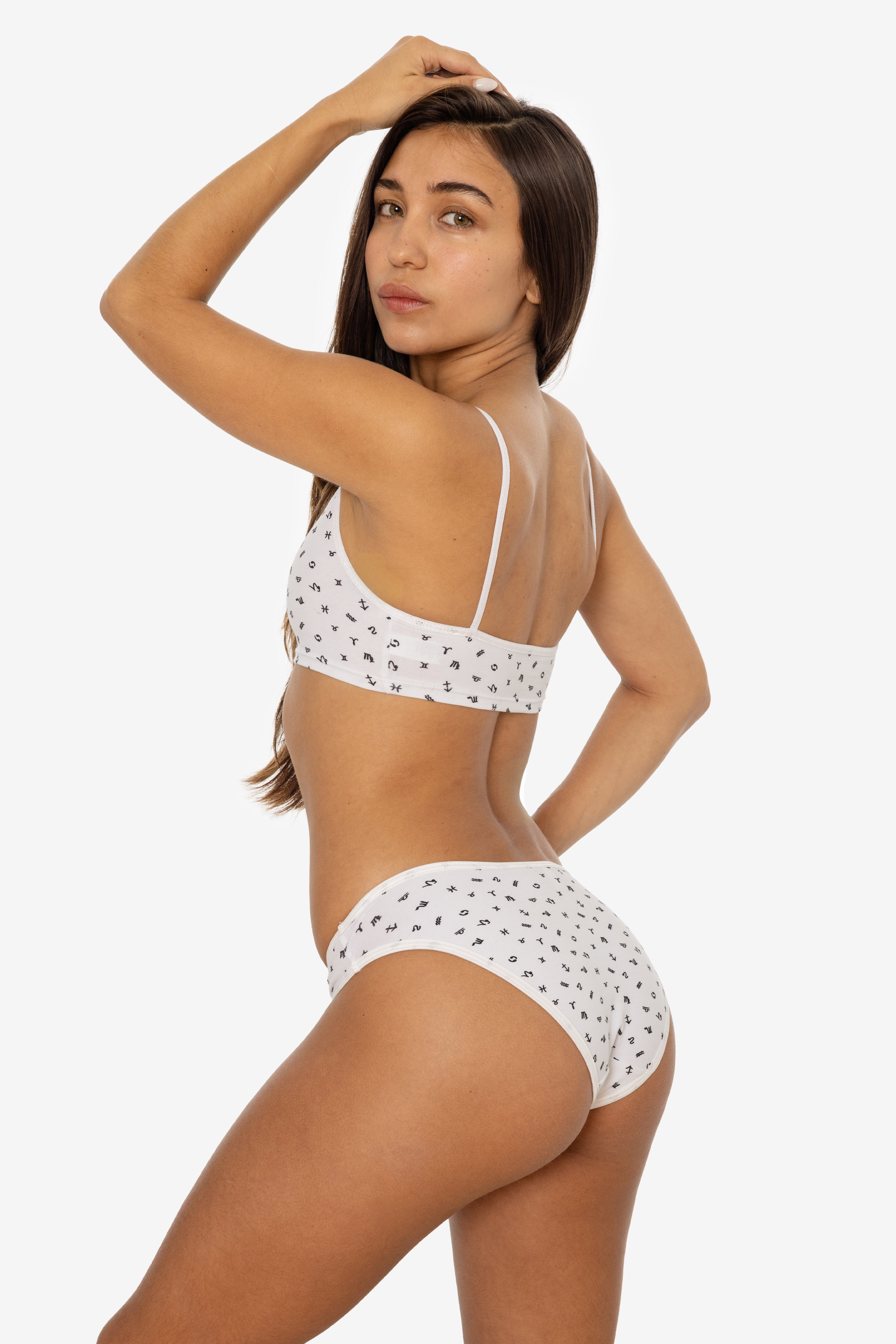8392P - Printed Crossback Bra – Los Angeles Apparel