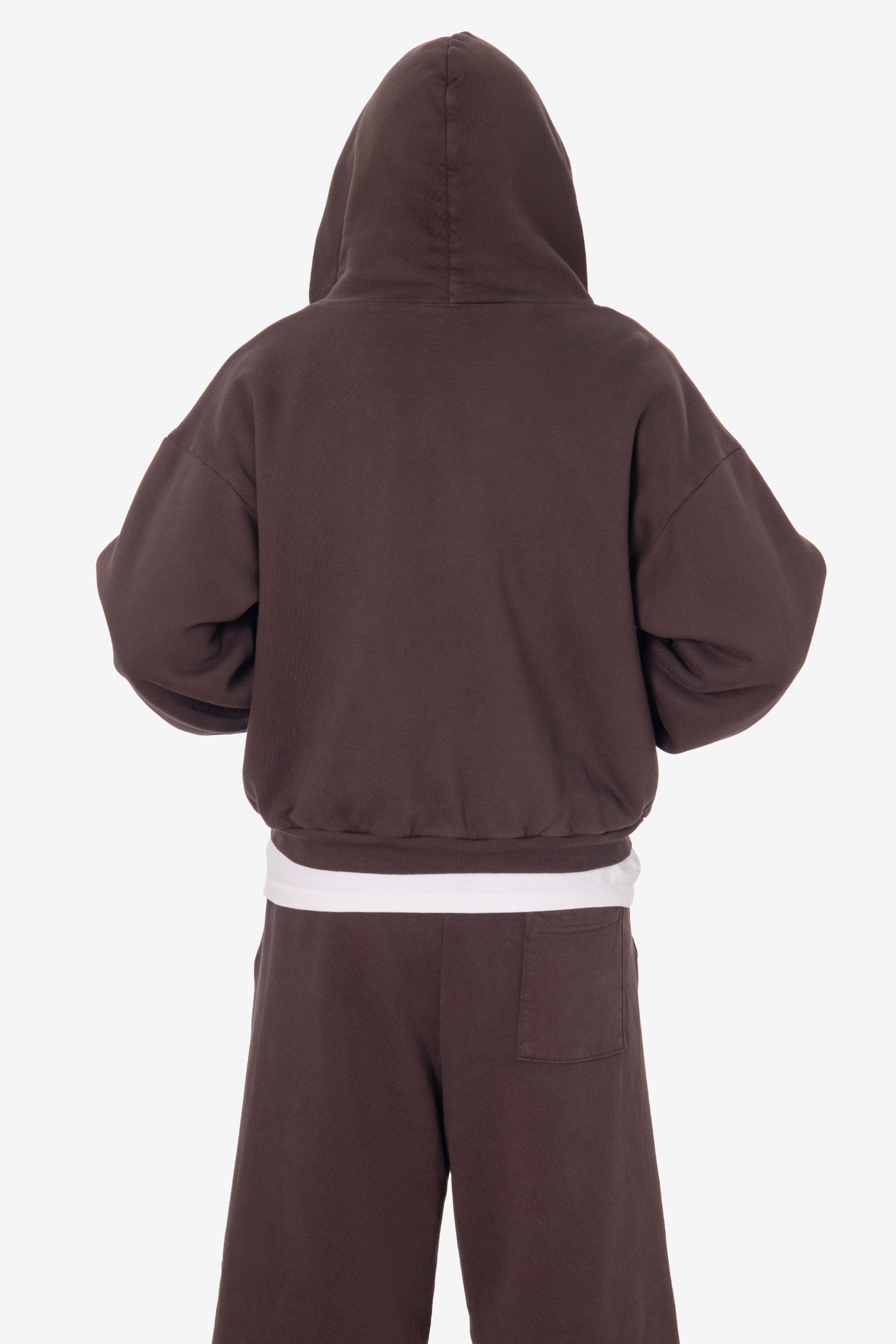 ALP10GD - Thermal Lined Cropped Zip Up Hoodie – Los Angeles Apparel
