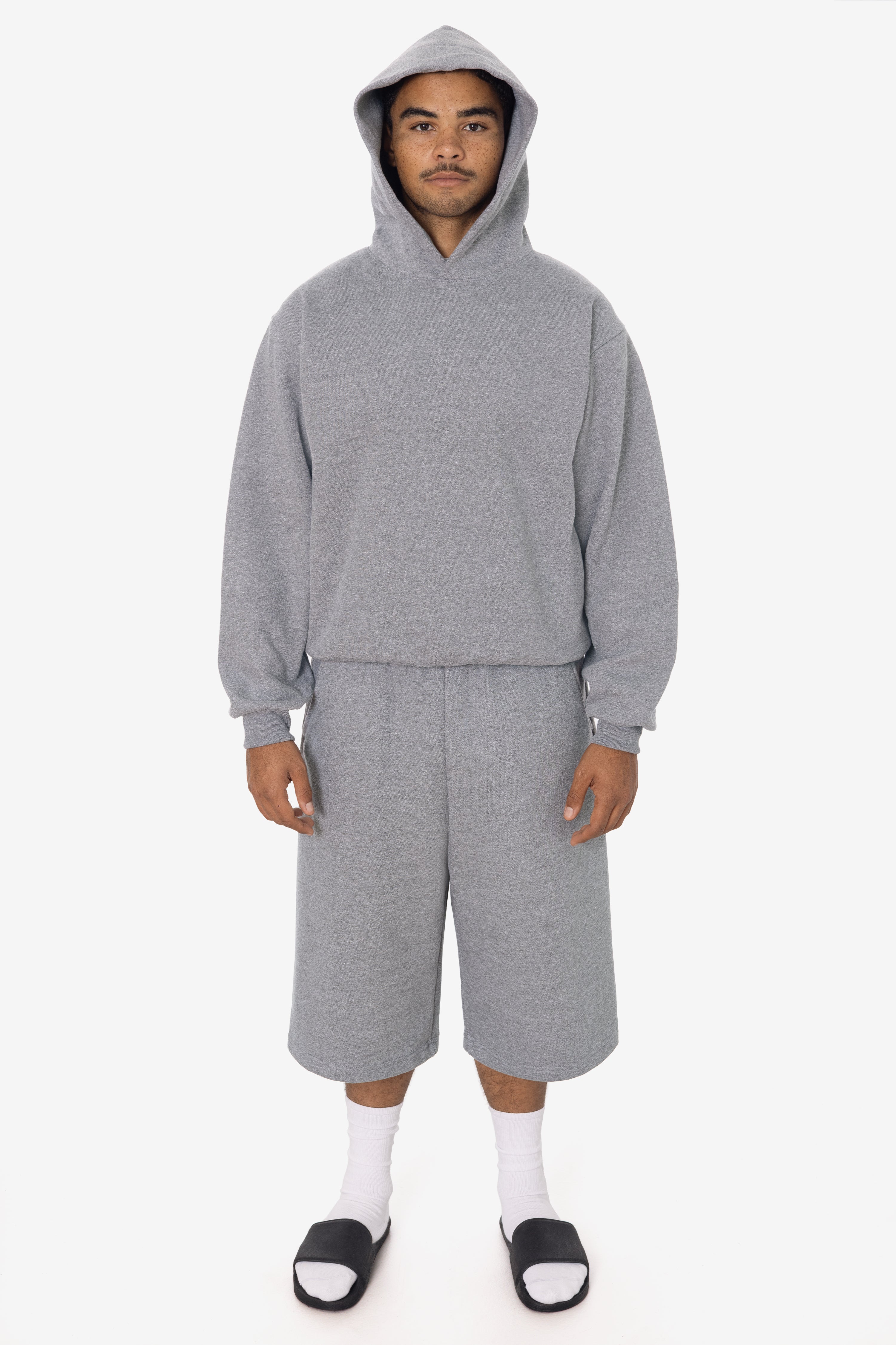 TRF42 - Triblend gabardine Fleece Extra Wide Mens shorts – Los