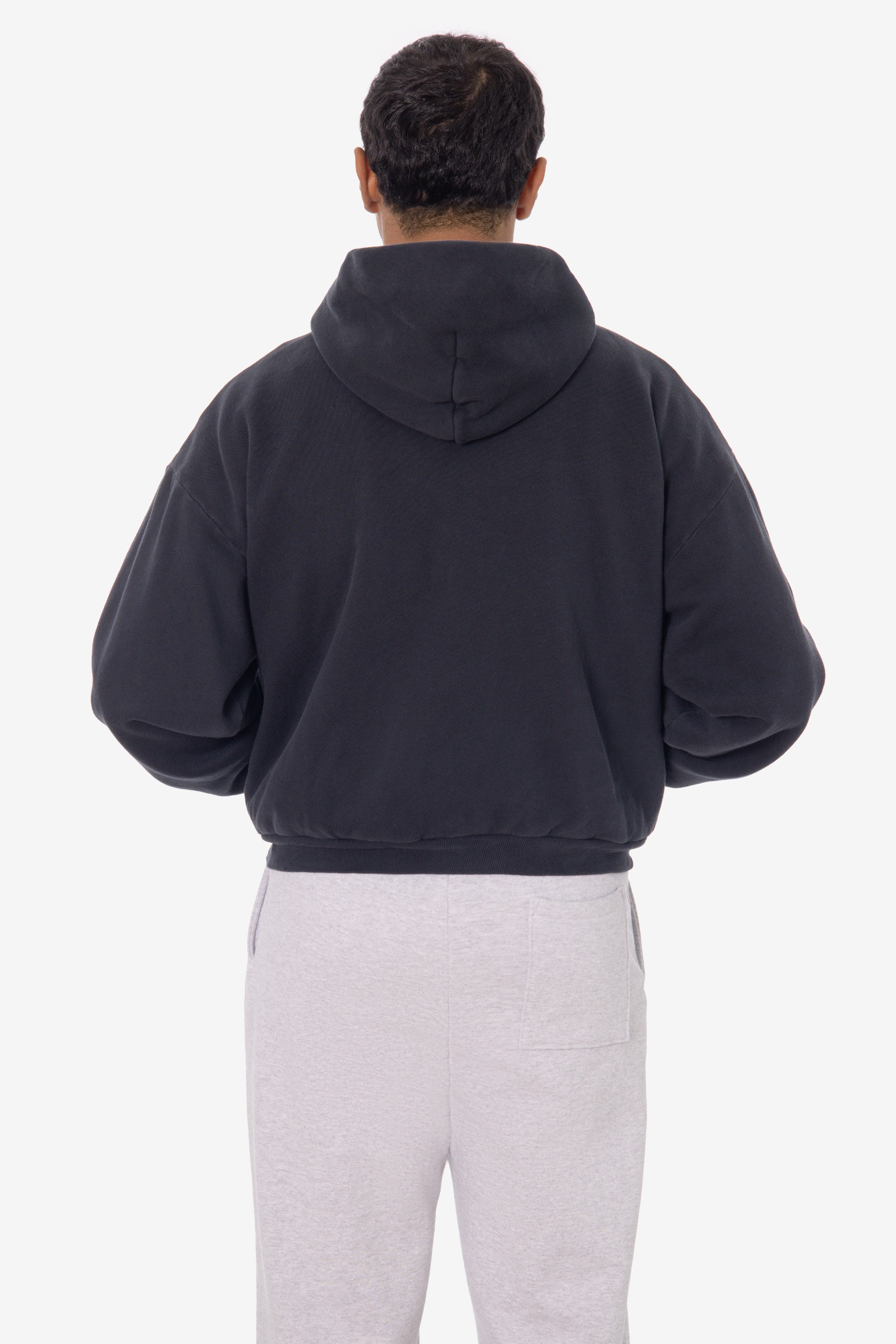 ALP10GD - Thermal Lined Cropped Zip Up Hoodie – Los Angeles Apparel